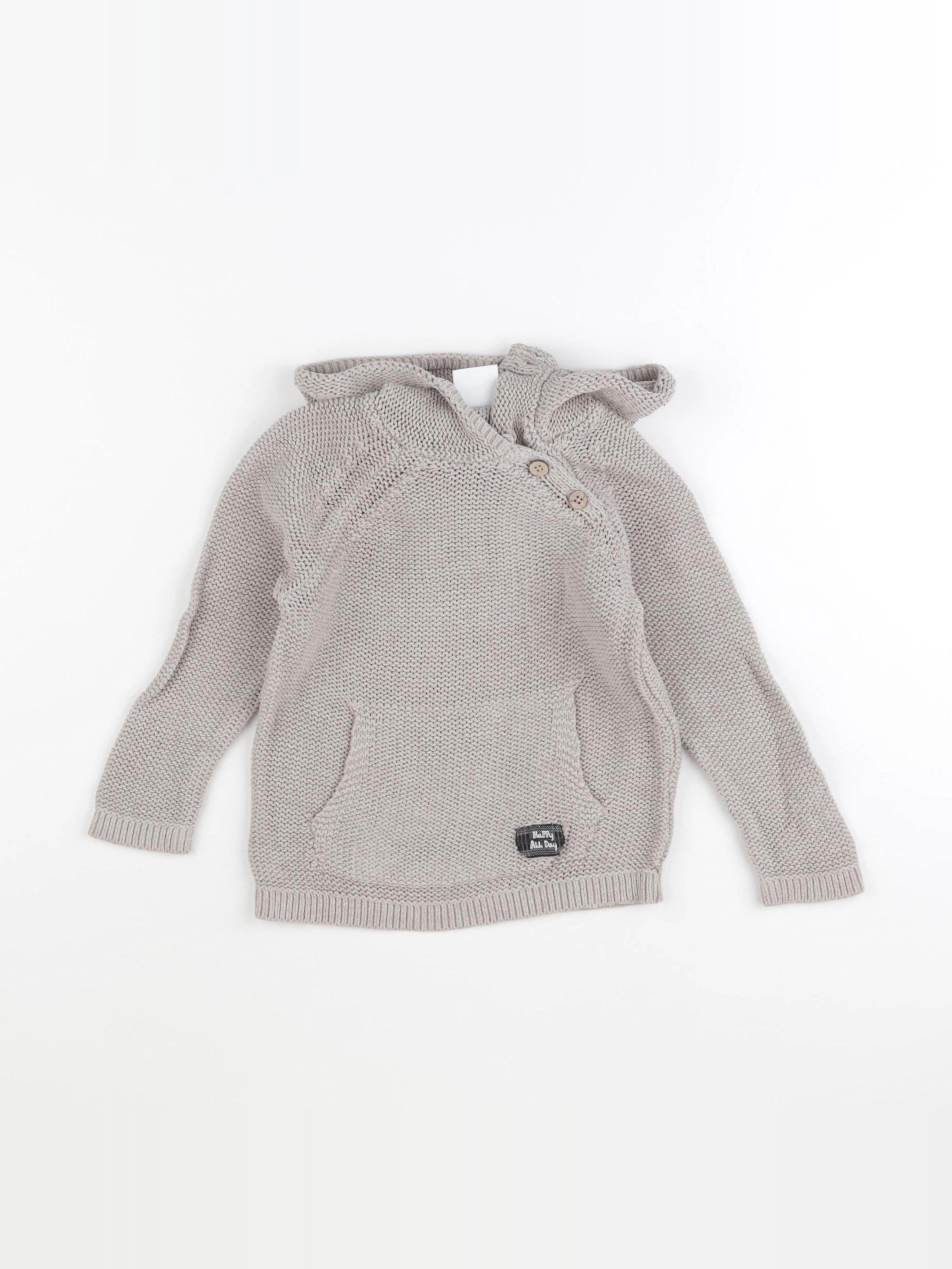 Zara - pull gris - 18/24 mois
