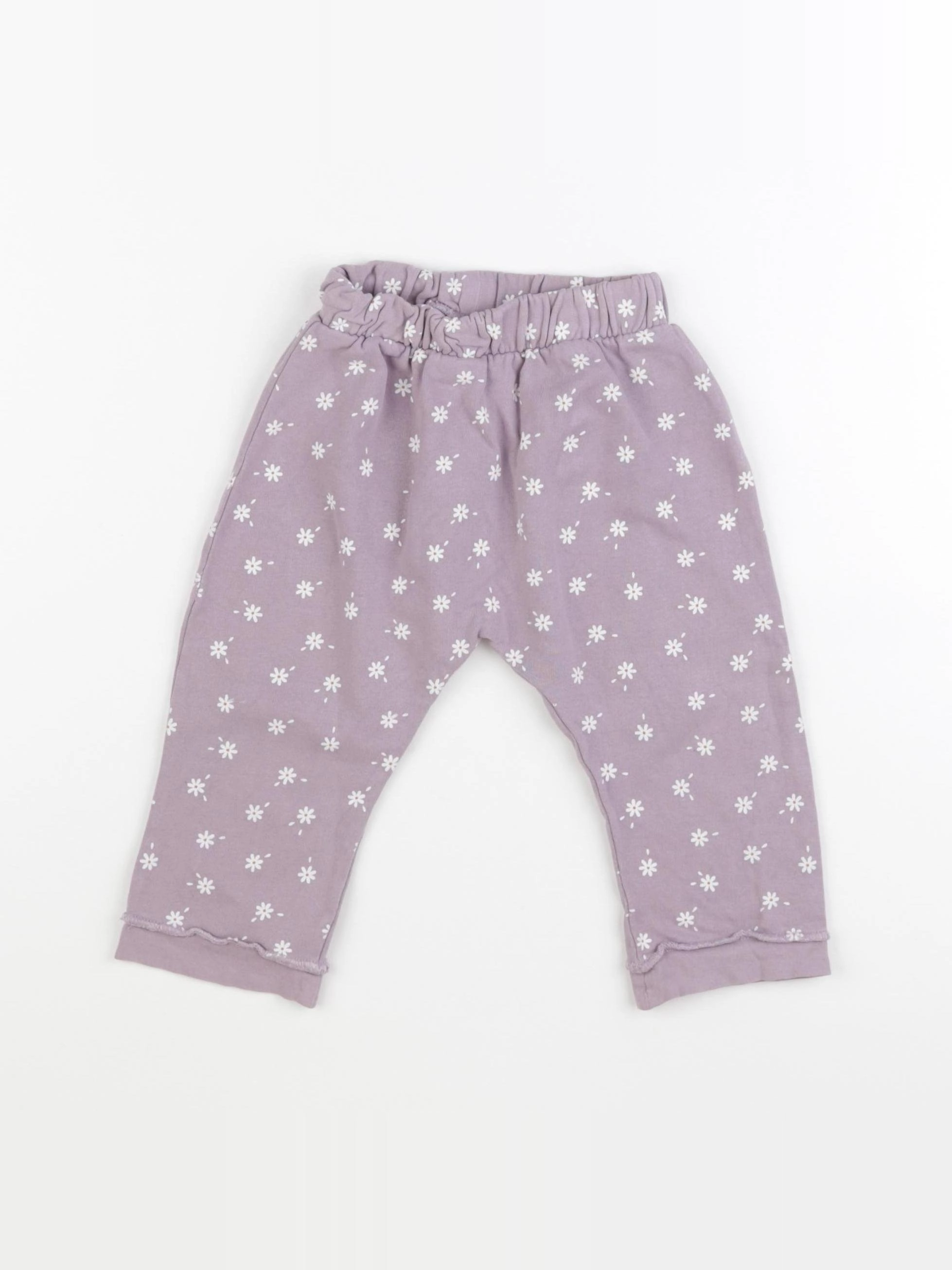 Vertbaudet - pantalon violet - 12 mois