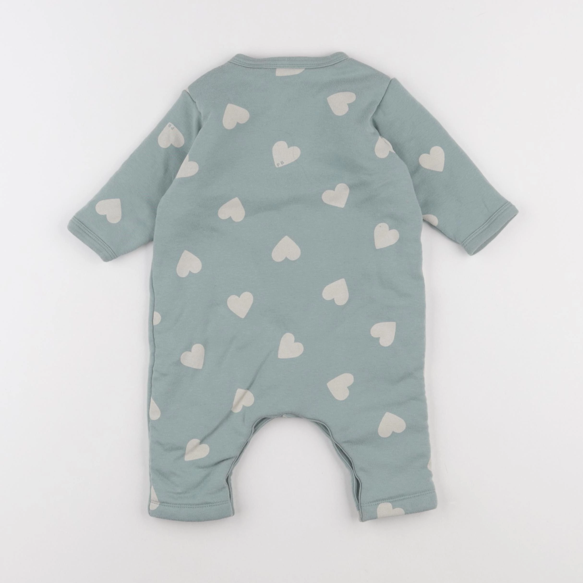 Petit Bateau - sur-pyjama vert - 6 mois