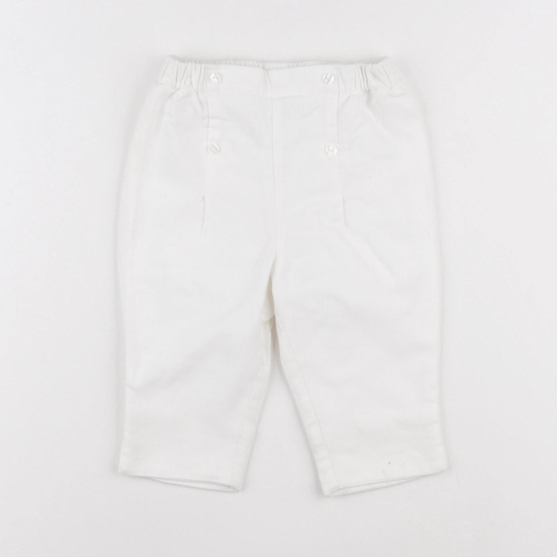 Cyrillus - pantalon blanc - 12 mois