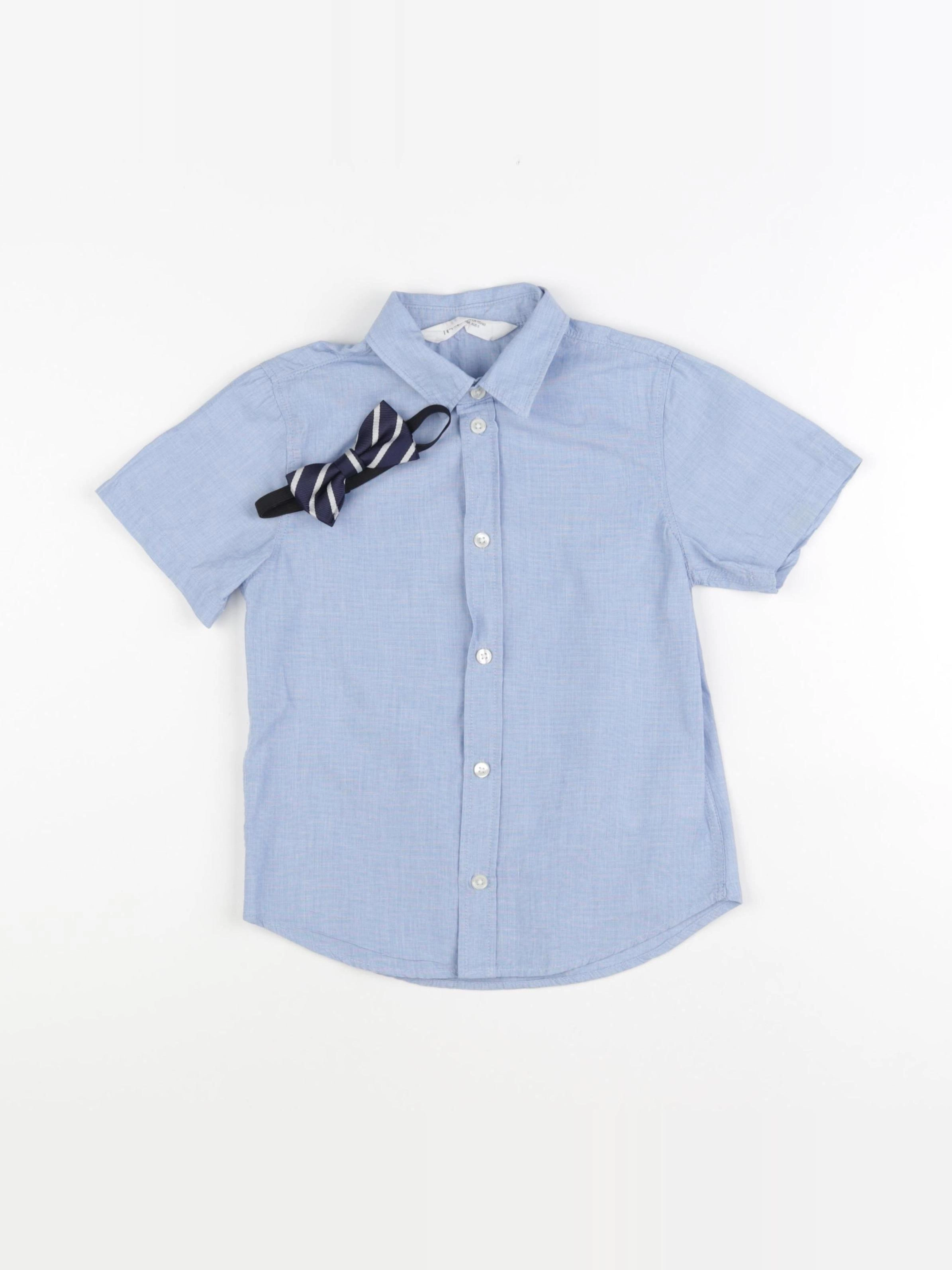H&M - chemise bleu - 4/5 ans