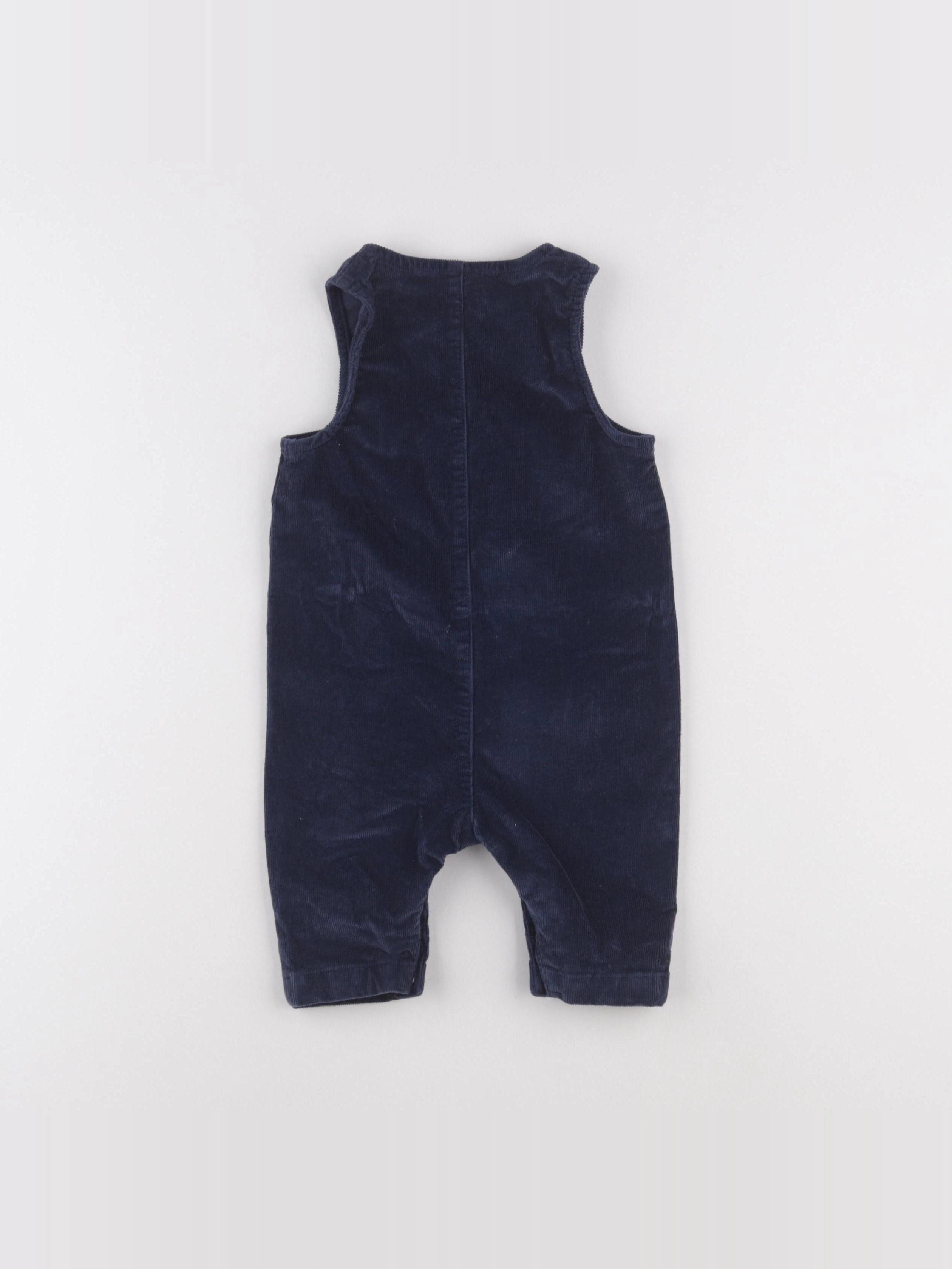 Petit Bateau - combinaison bleu - 6 mois