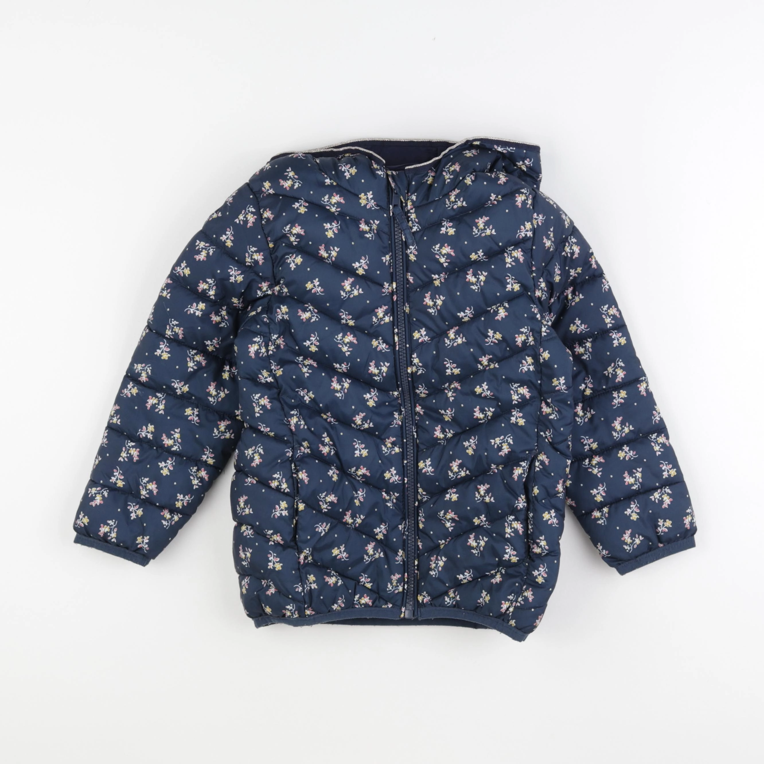 Vertbaudet - doudoune bleu - 6 ans