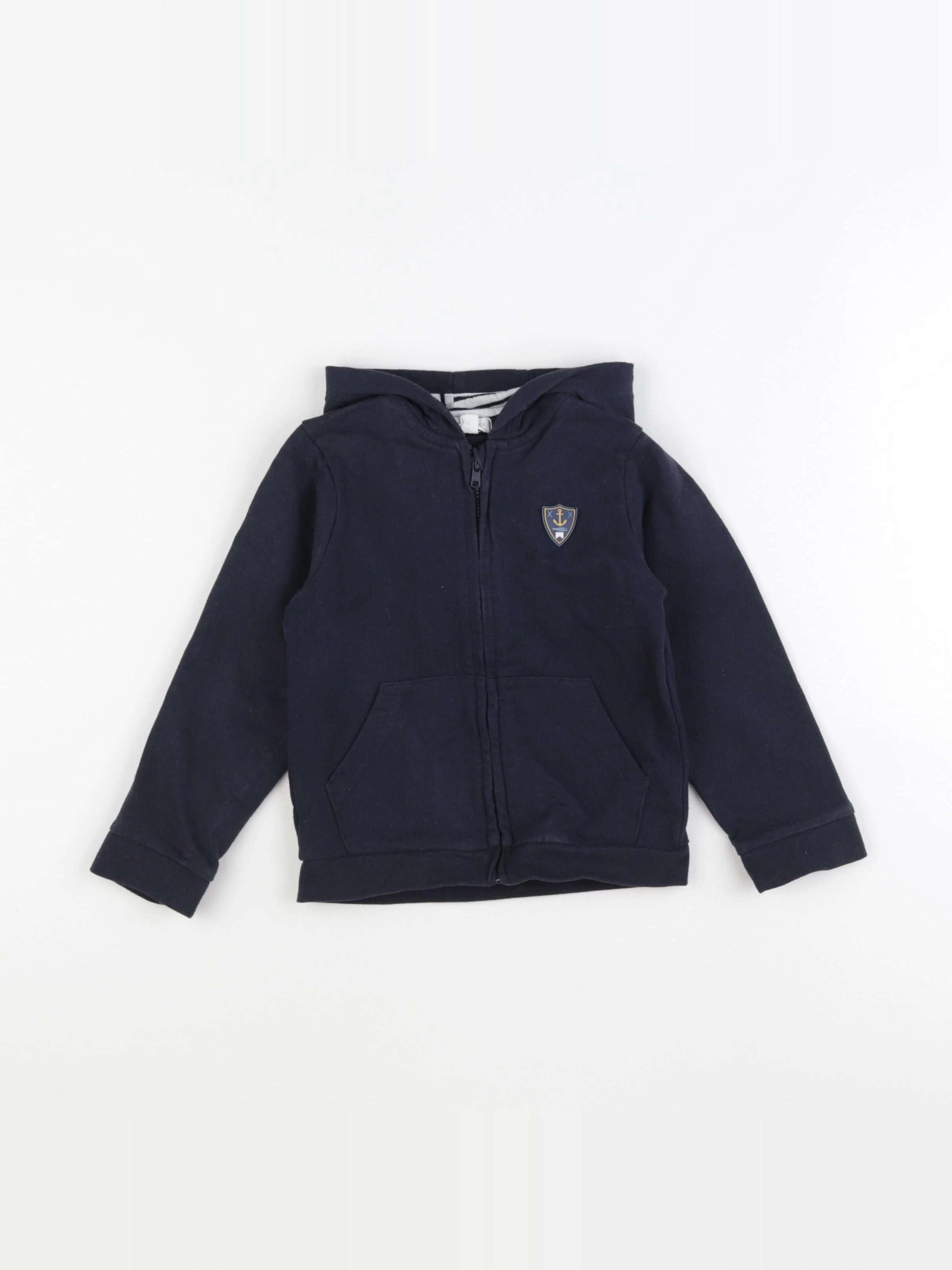 Vertbaudet - sweat bleu - 36 mois