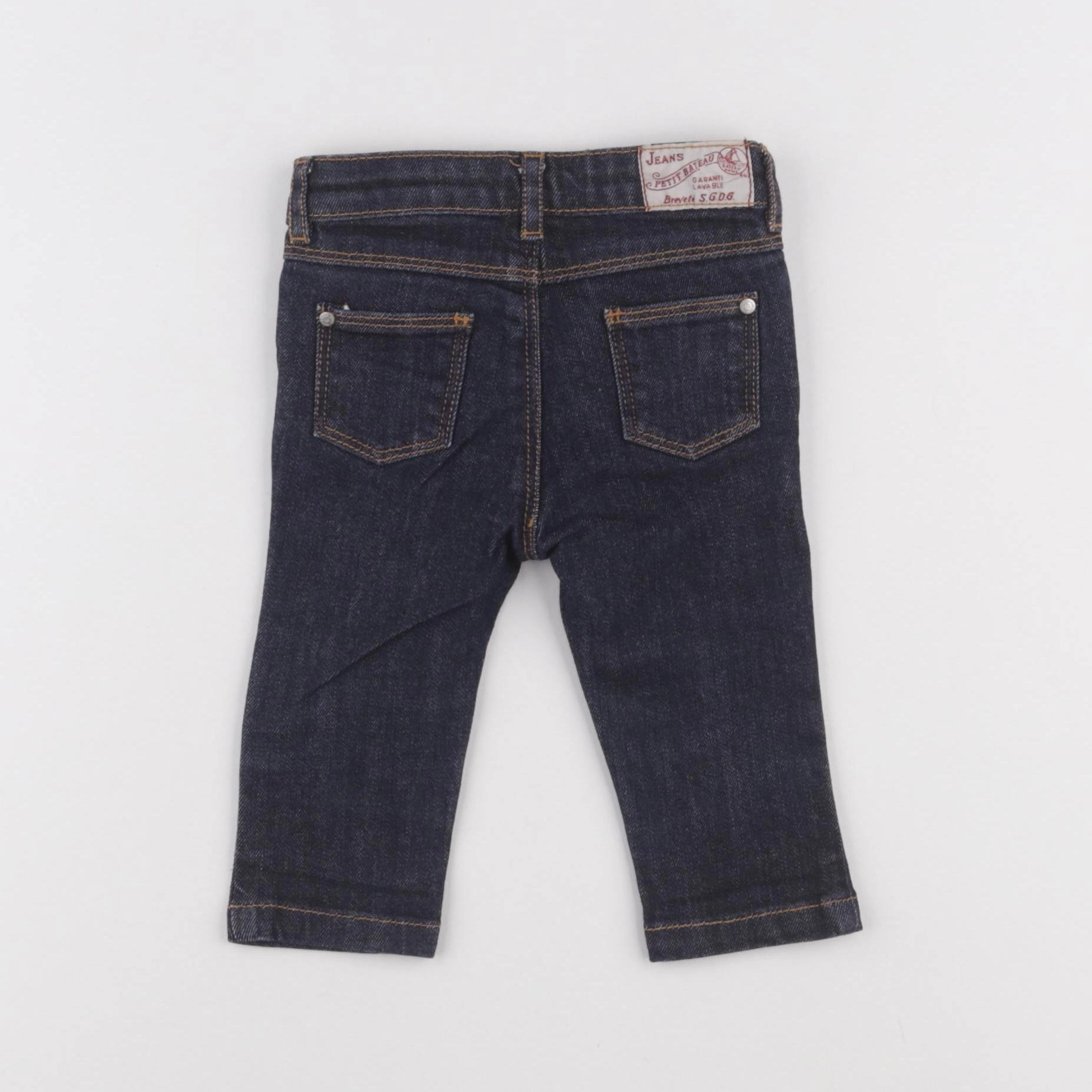 Petit Bateau - jean bleu - 6 mois