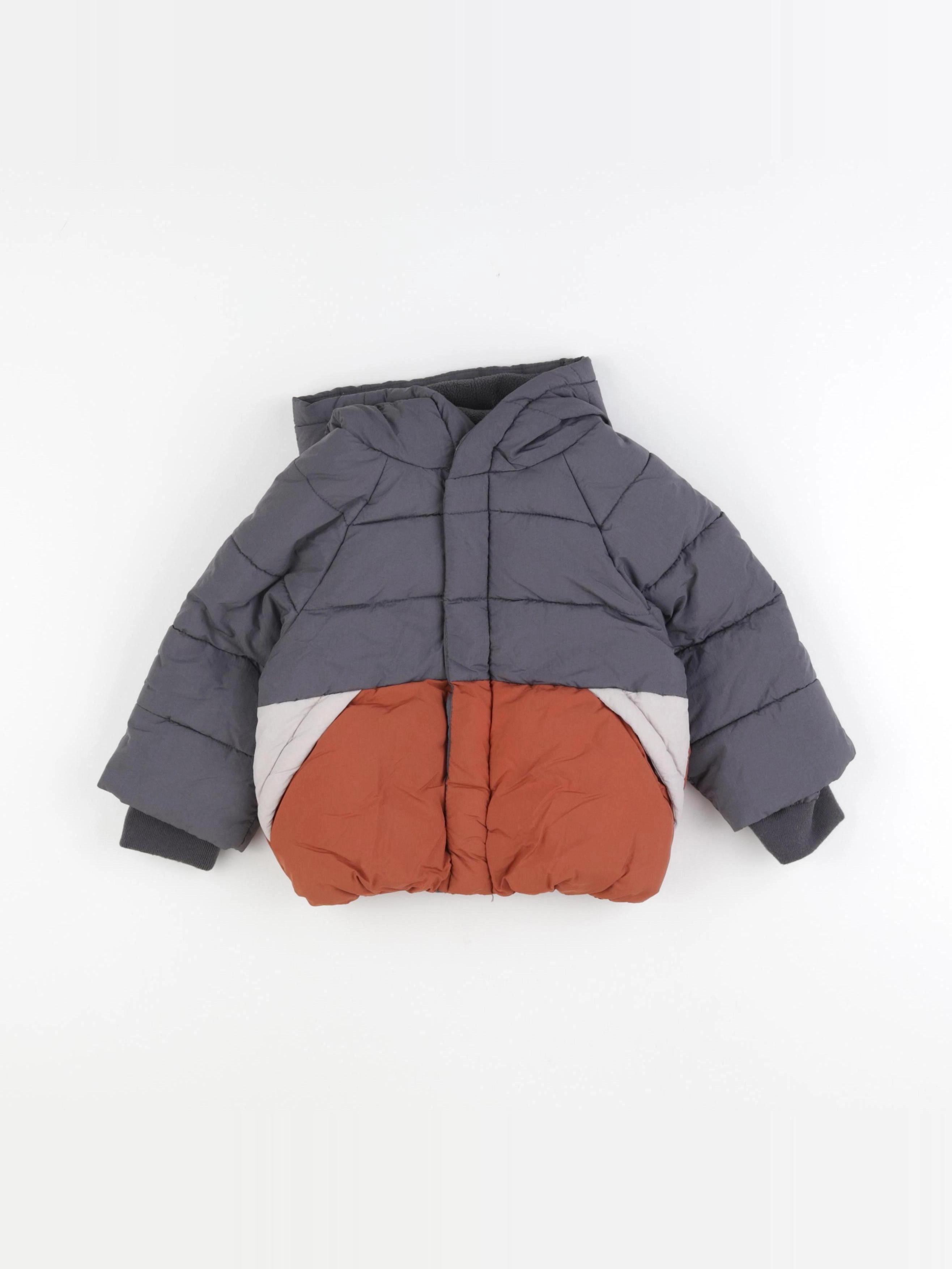 Vertbaudet - doudoune gris - 2 ans