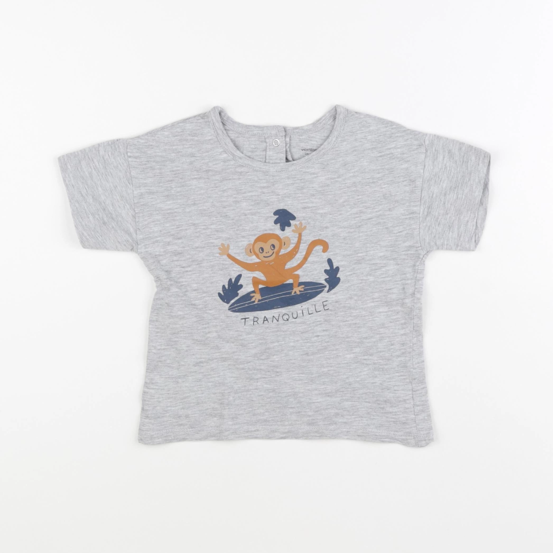 Vertbaudet - tee-shirt gris - 24 mois