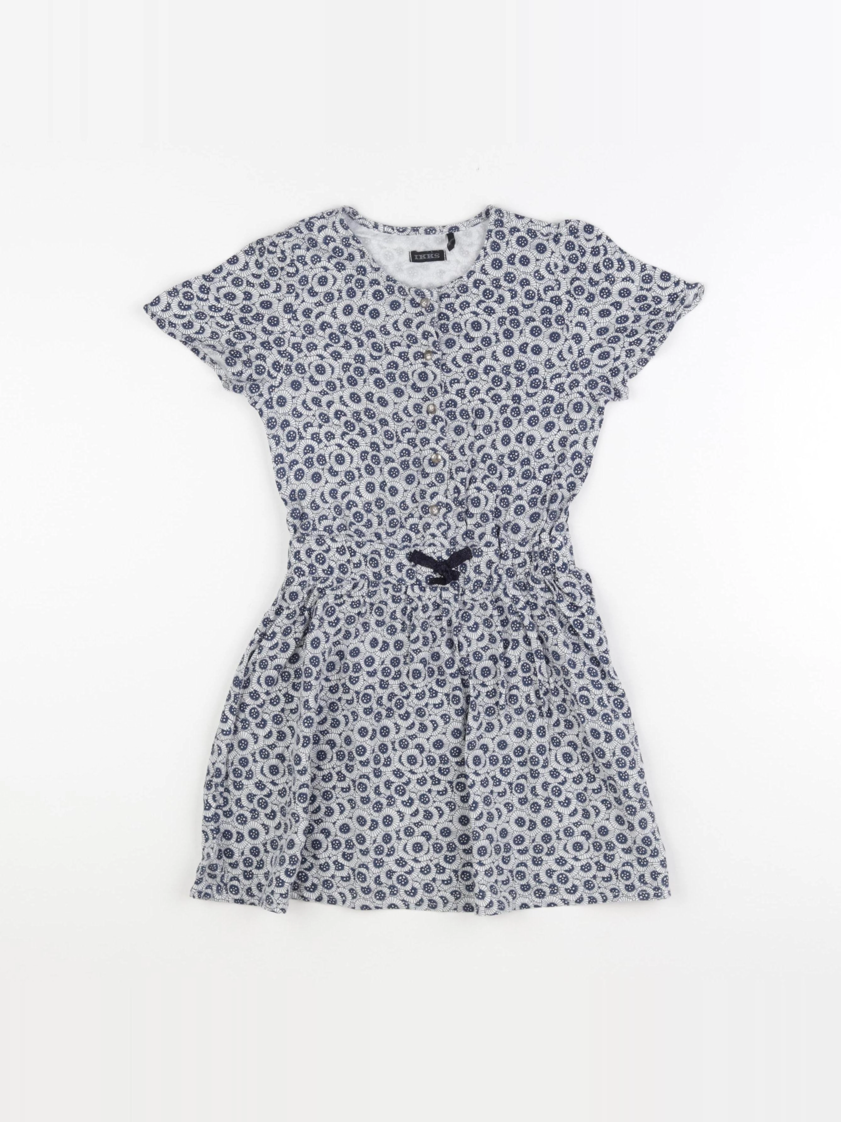 IKKS - robe bleu - 6 ans