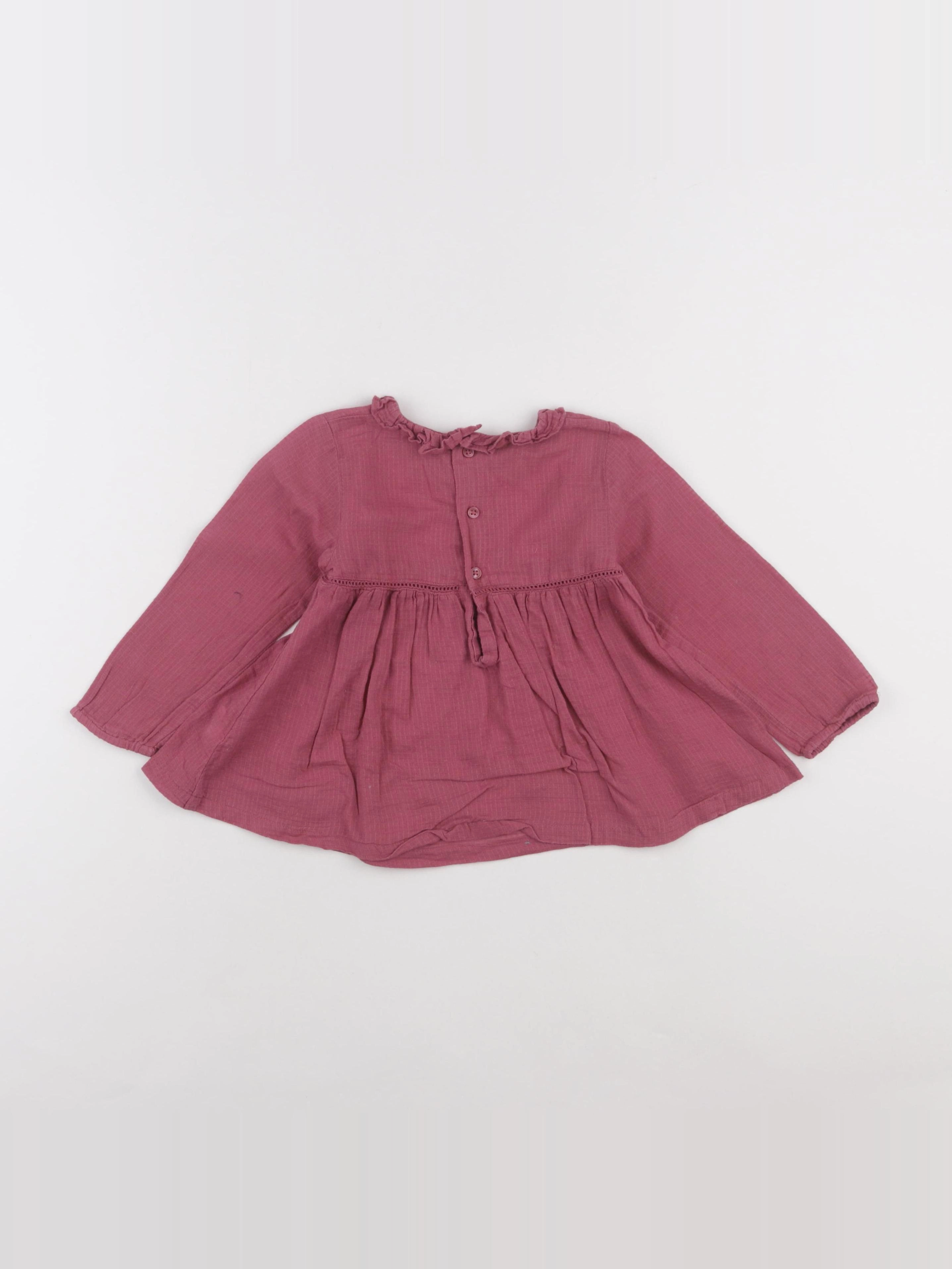 Boutchou - blouse rose - 24 mois