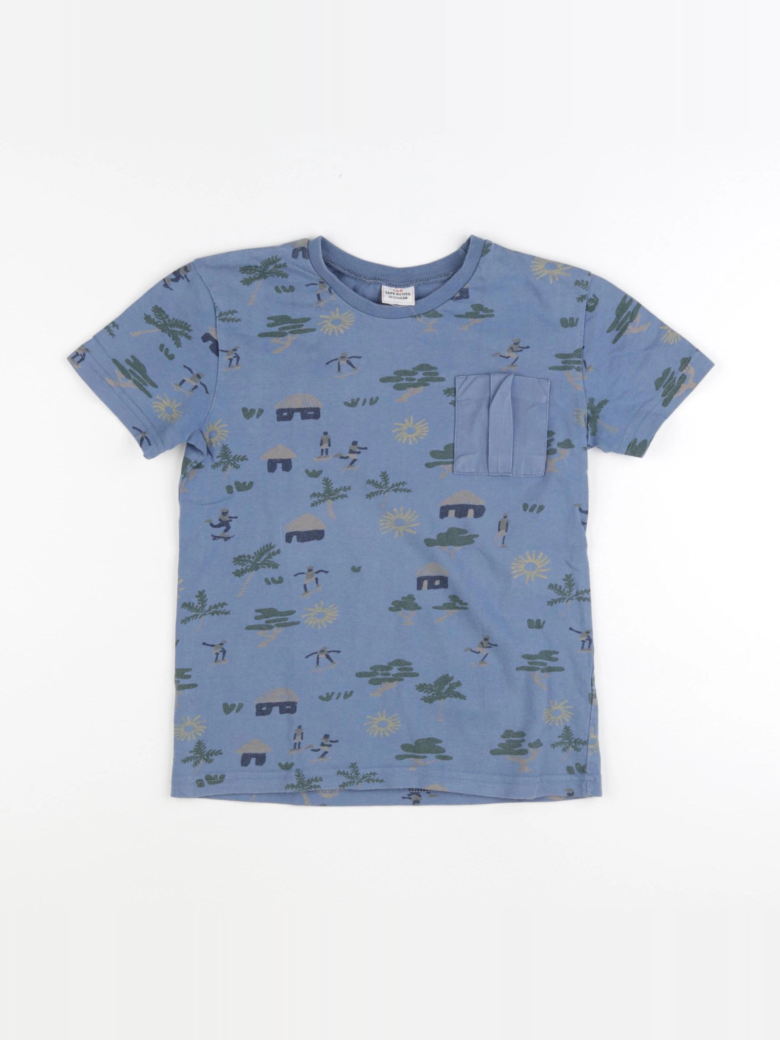 Tape à l'oeil - tee-shirt bleu - 10 ans