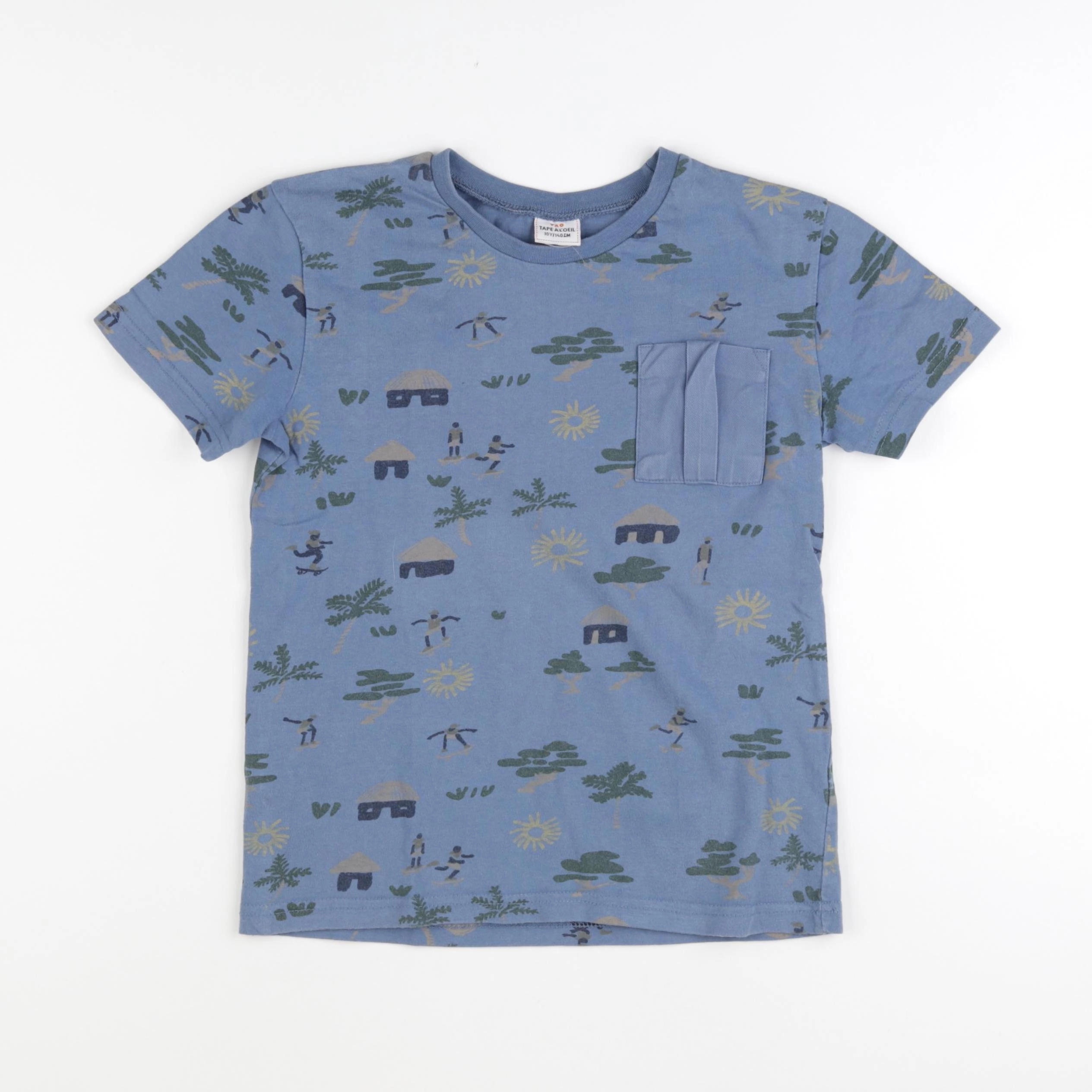 Tape à l'oeil - tee-shirt bleu - 10 ans