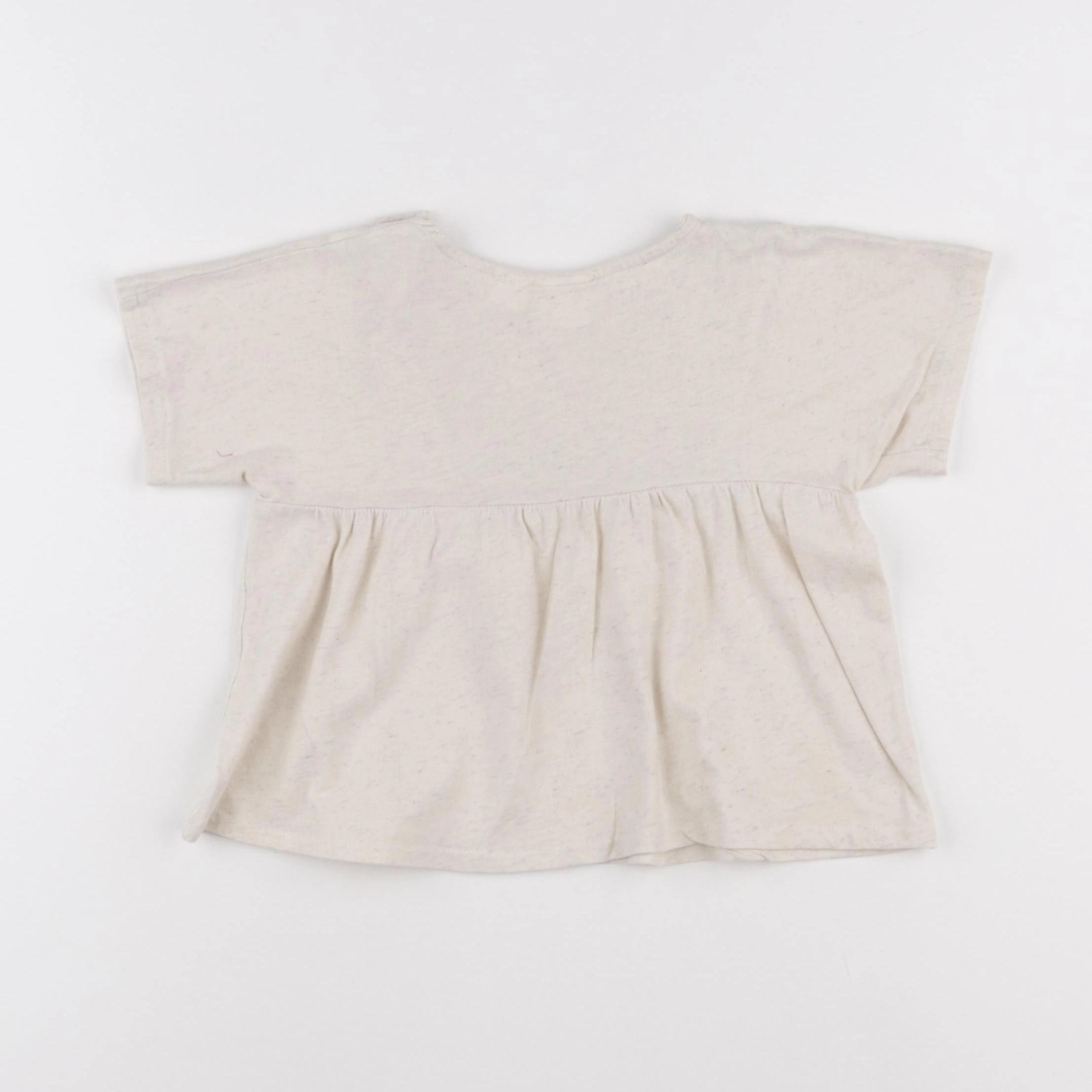 Zara - tee-shirt beige - 2/3 ans