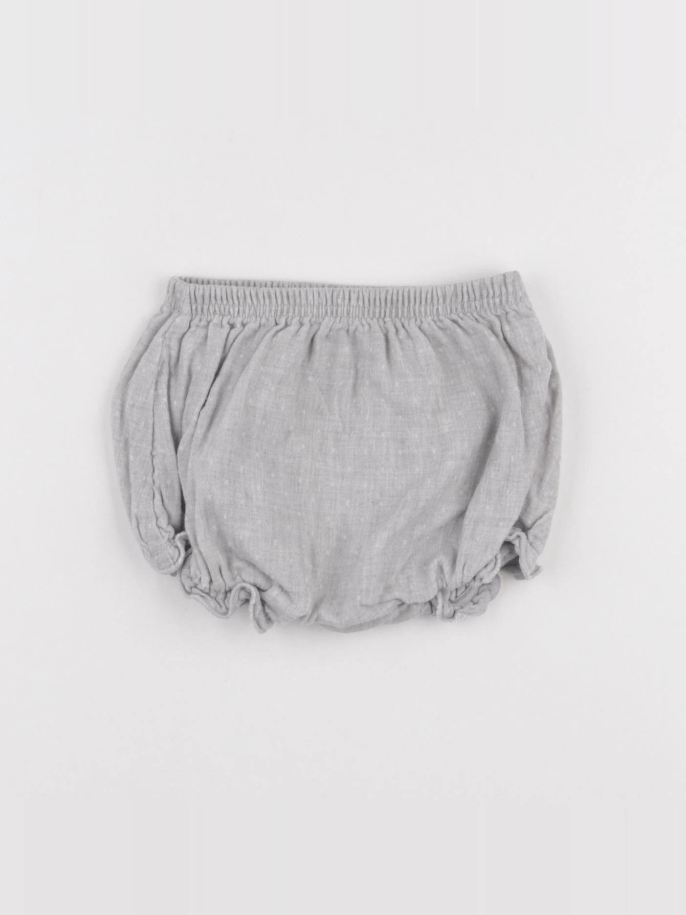 Petit Bateau - bloomer gris - 6 mois