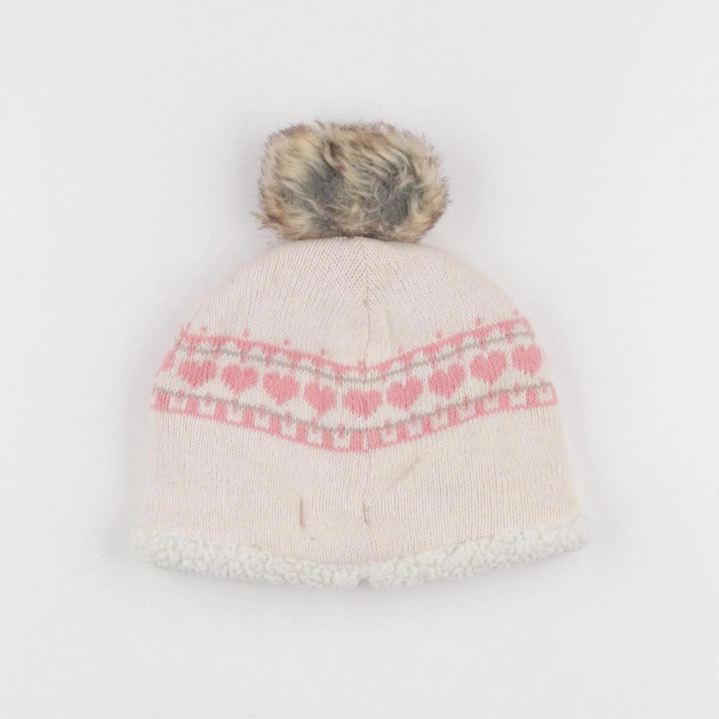 Vertbaudet - bonnet rose - 2/3 ans