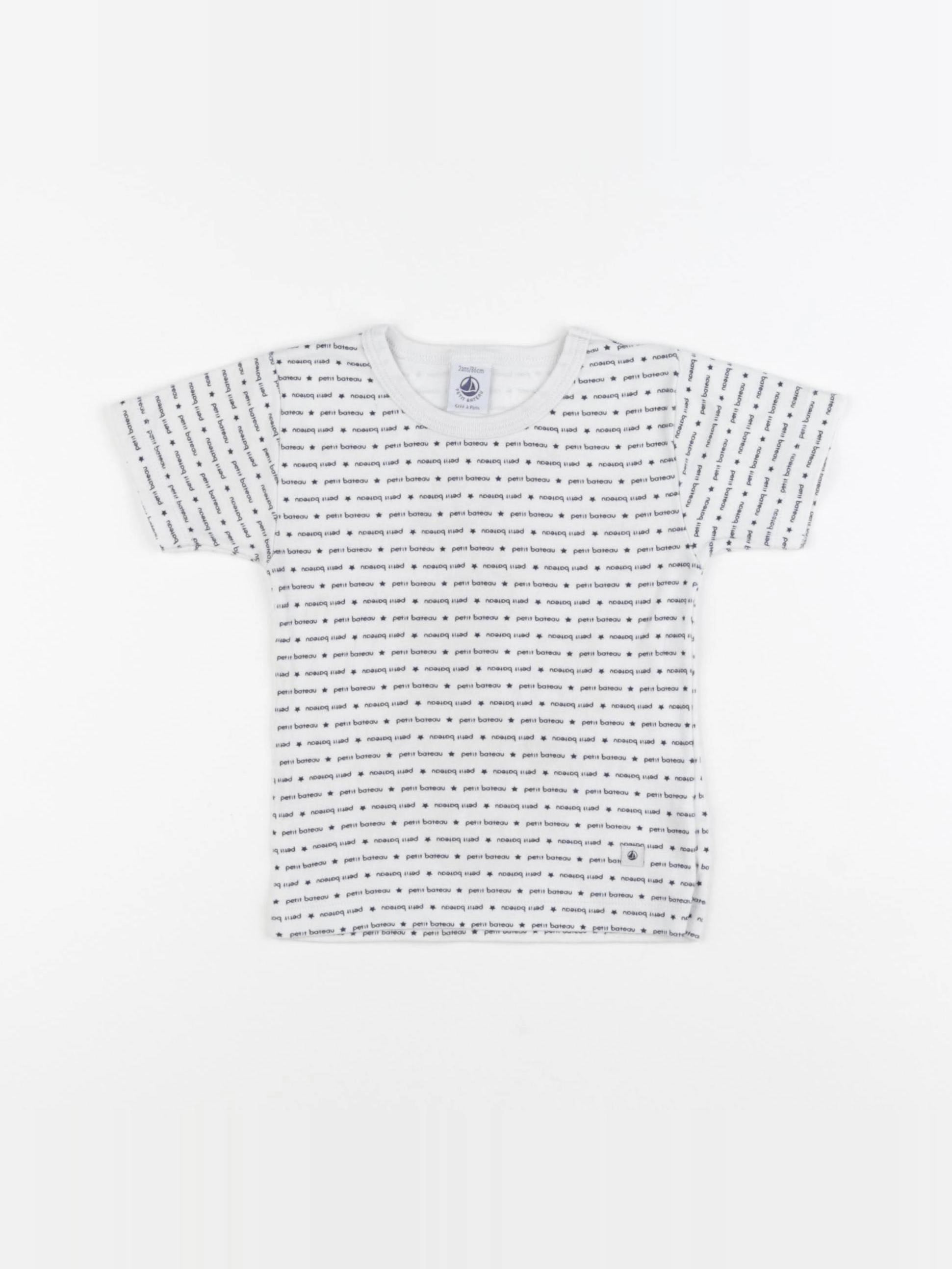 Petit Bateau - maillot de corps blanc - 2 ans