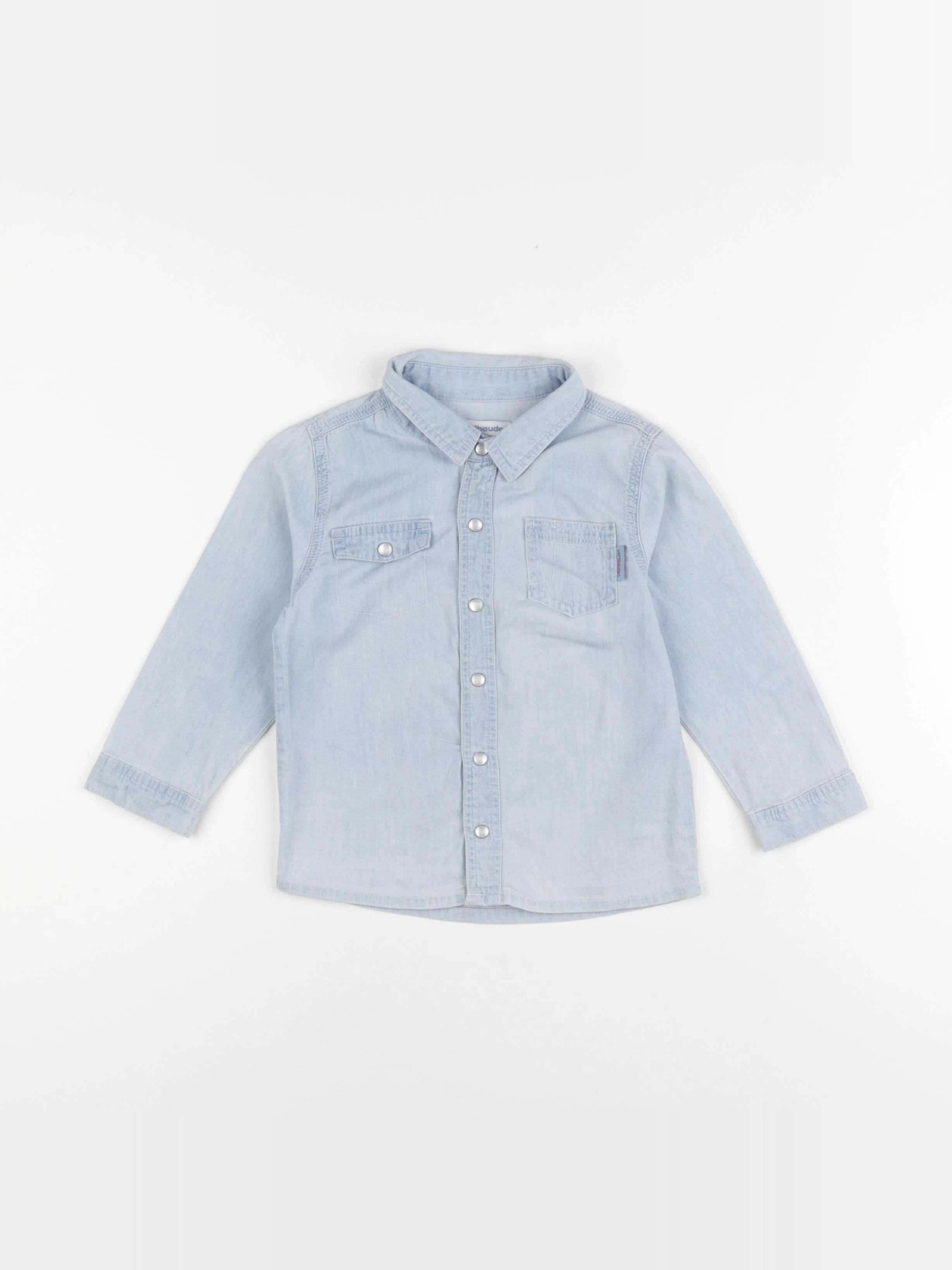 Vertbaudet - chemise bleu - 2 ans