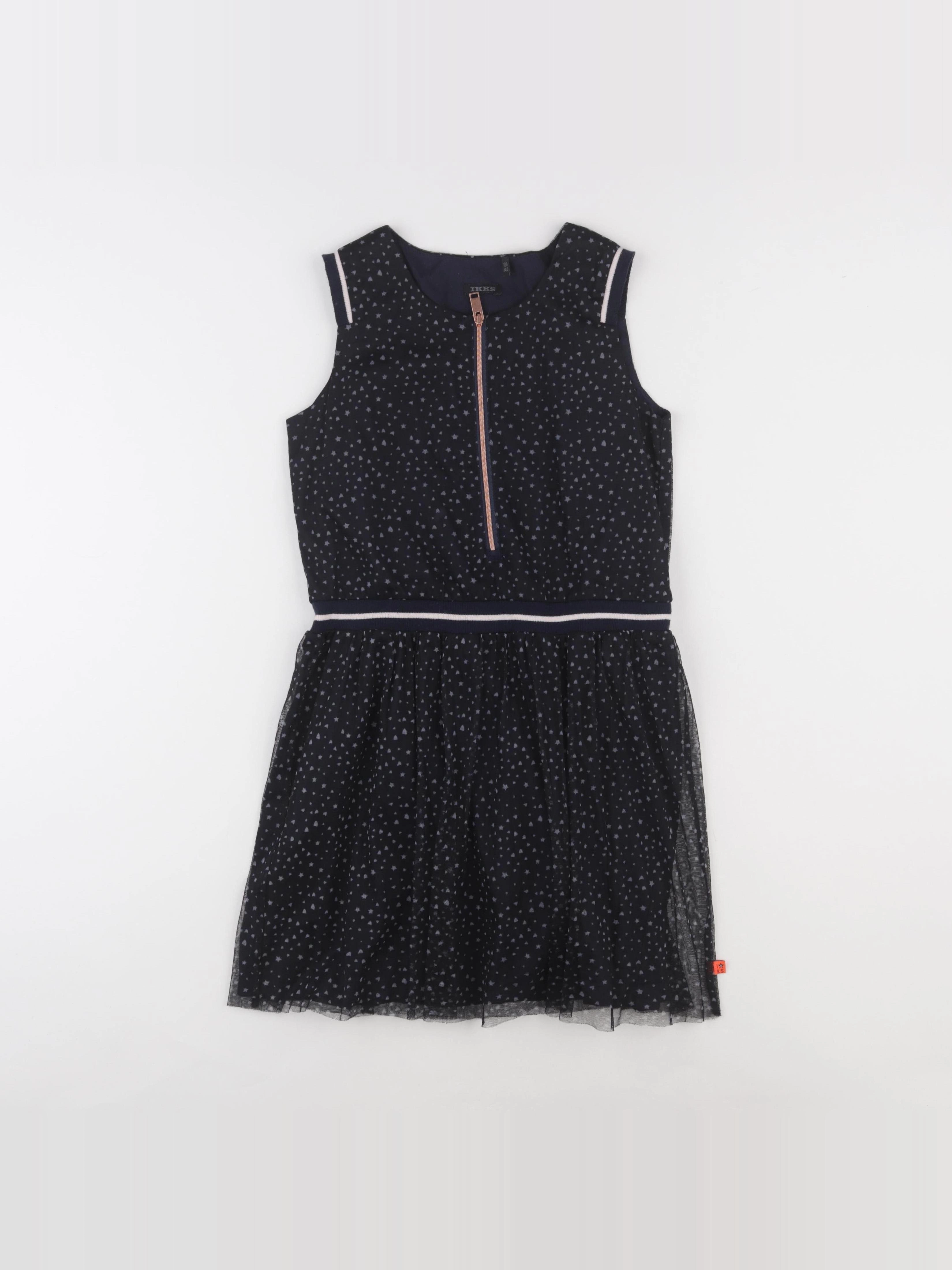 IKKS - robe noir - 10 ans