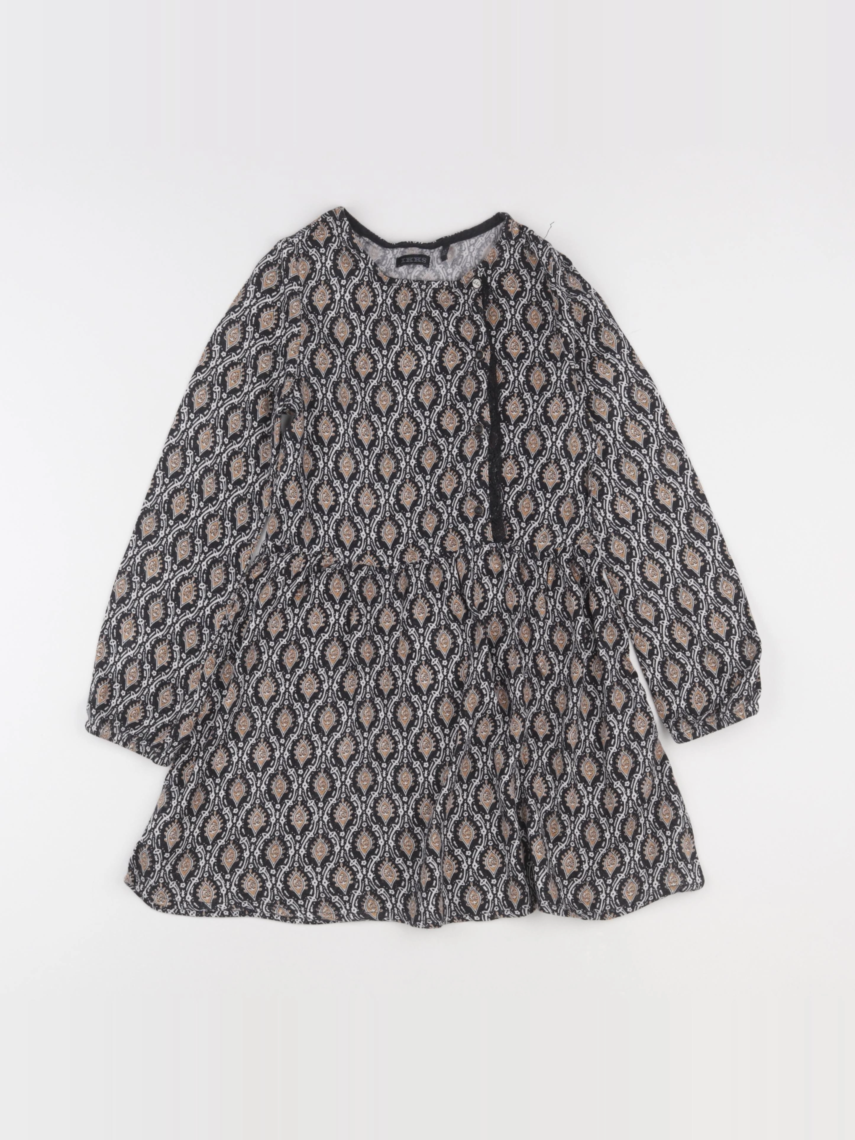 IKKS - robe noir, or - 6 ans