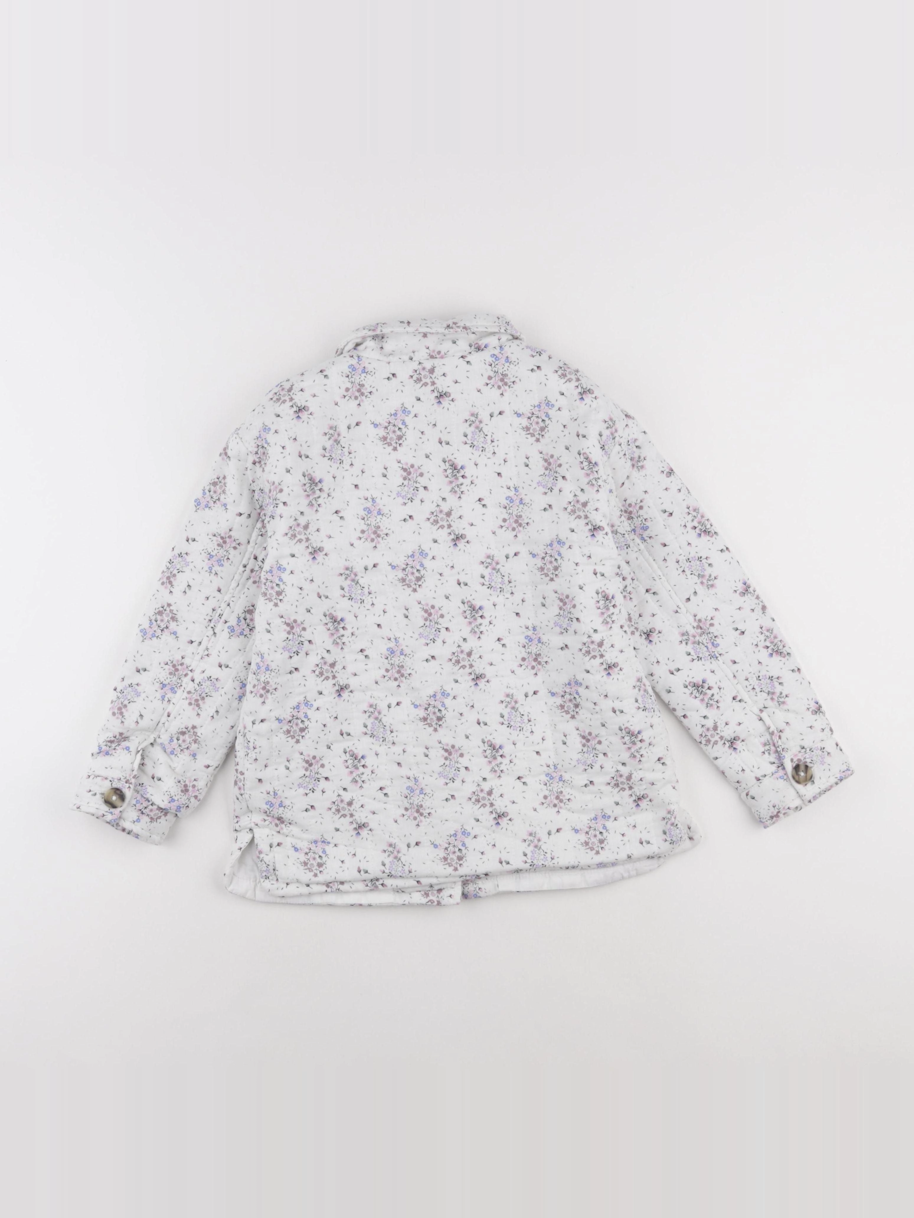Vertbaudet - veste blanc, rose - 7 ans