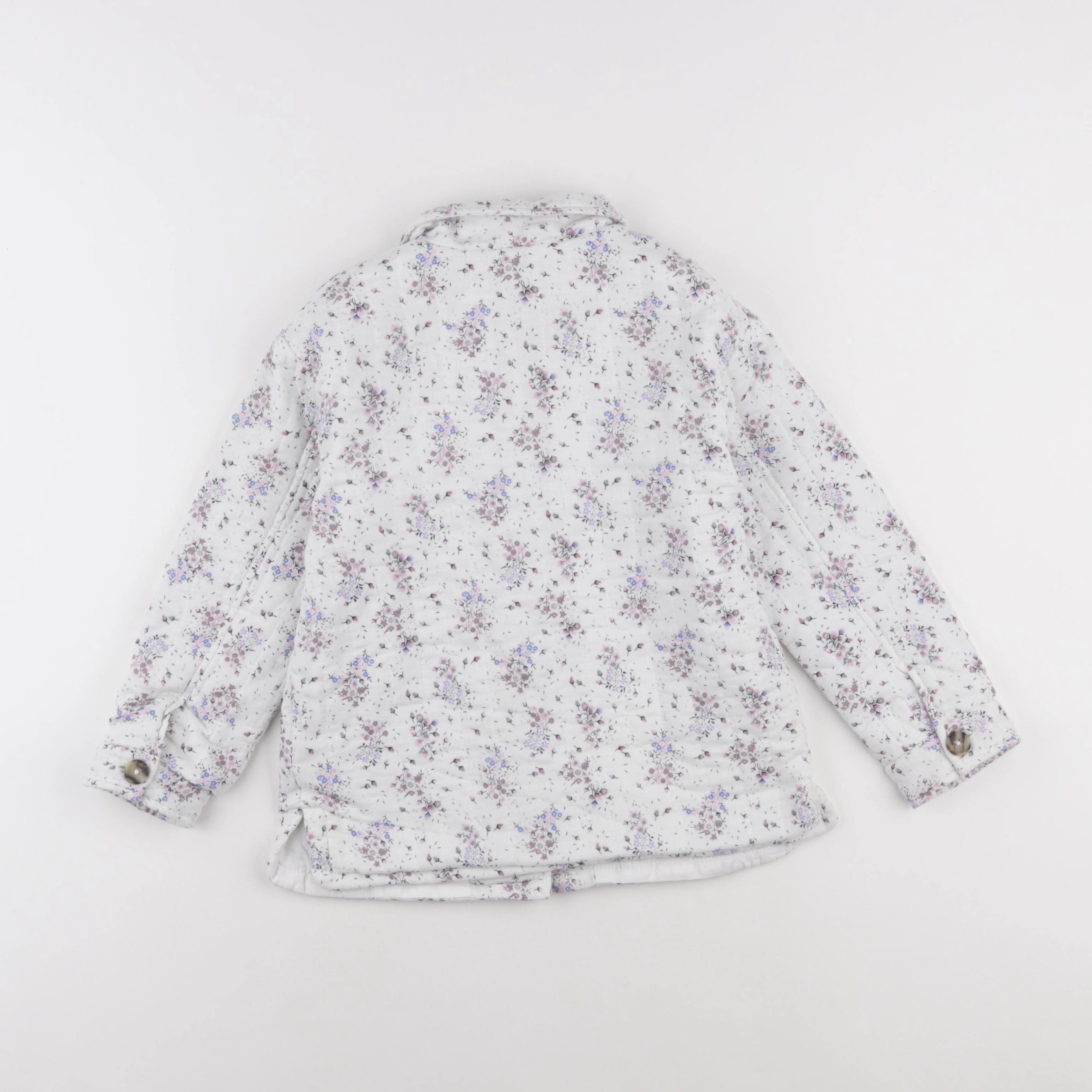 Vertbaudet - veste blanc, rose - 7 ans