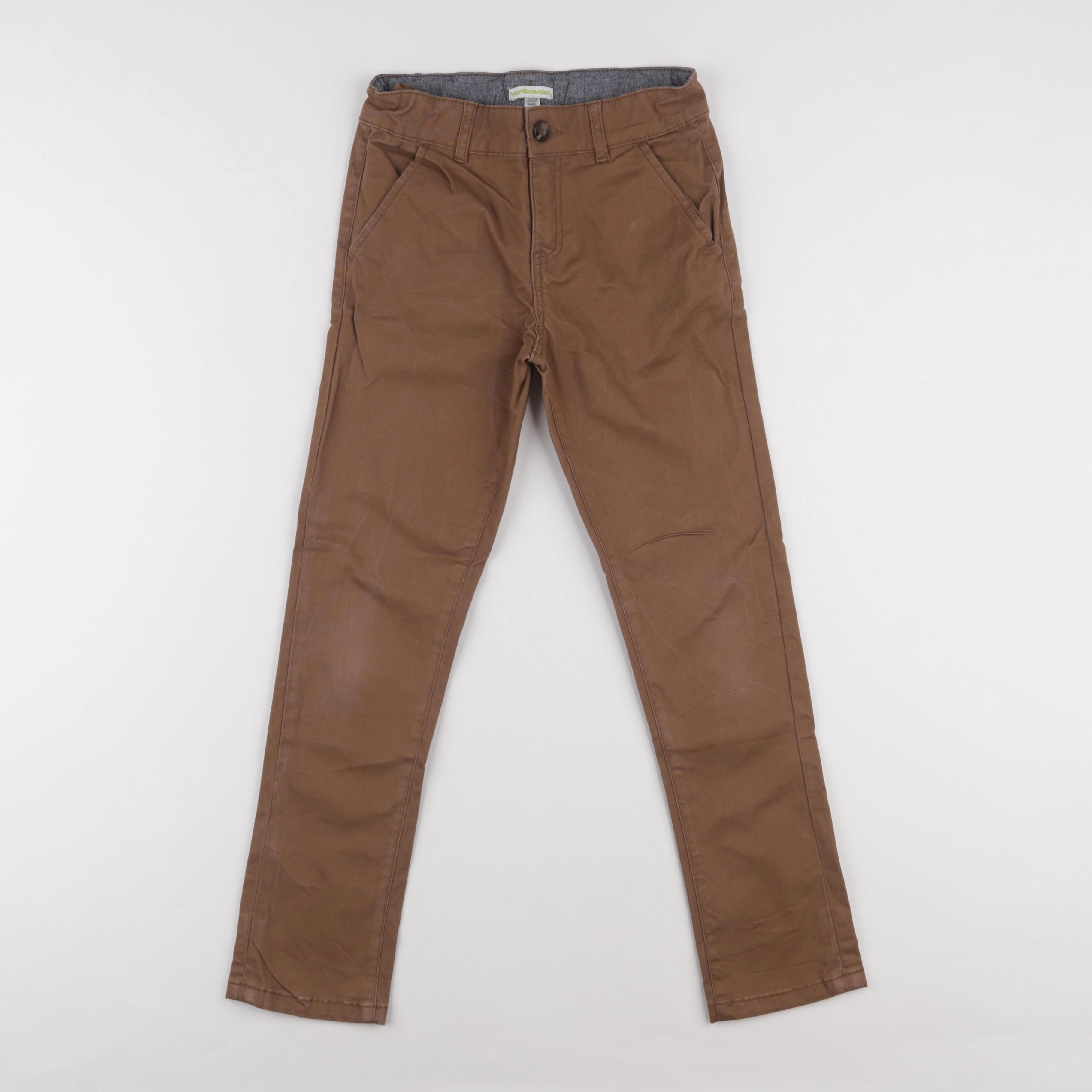 Vertbaudet - pantalon marron - 9 ans