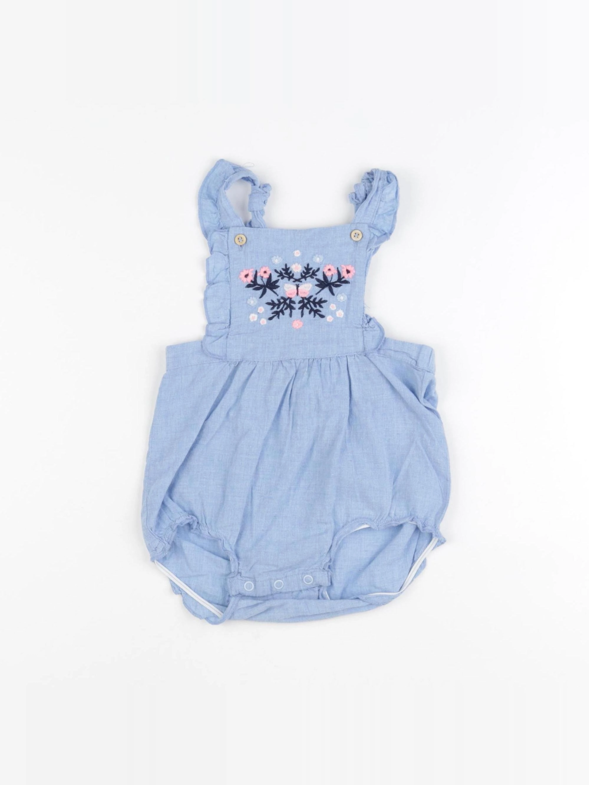 H&M - combinaison bleu - 12/18 mois