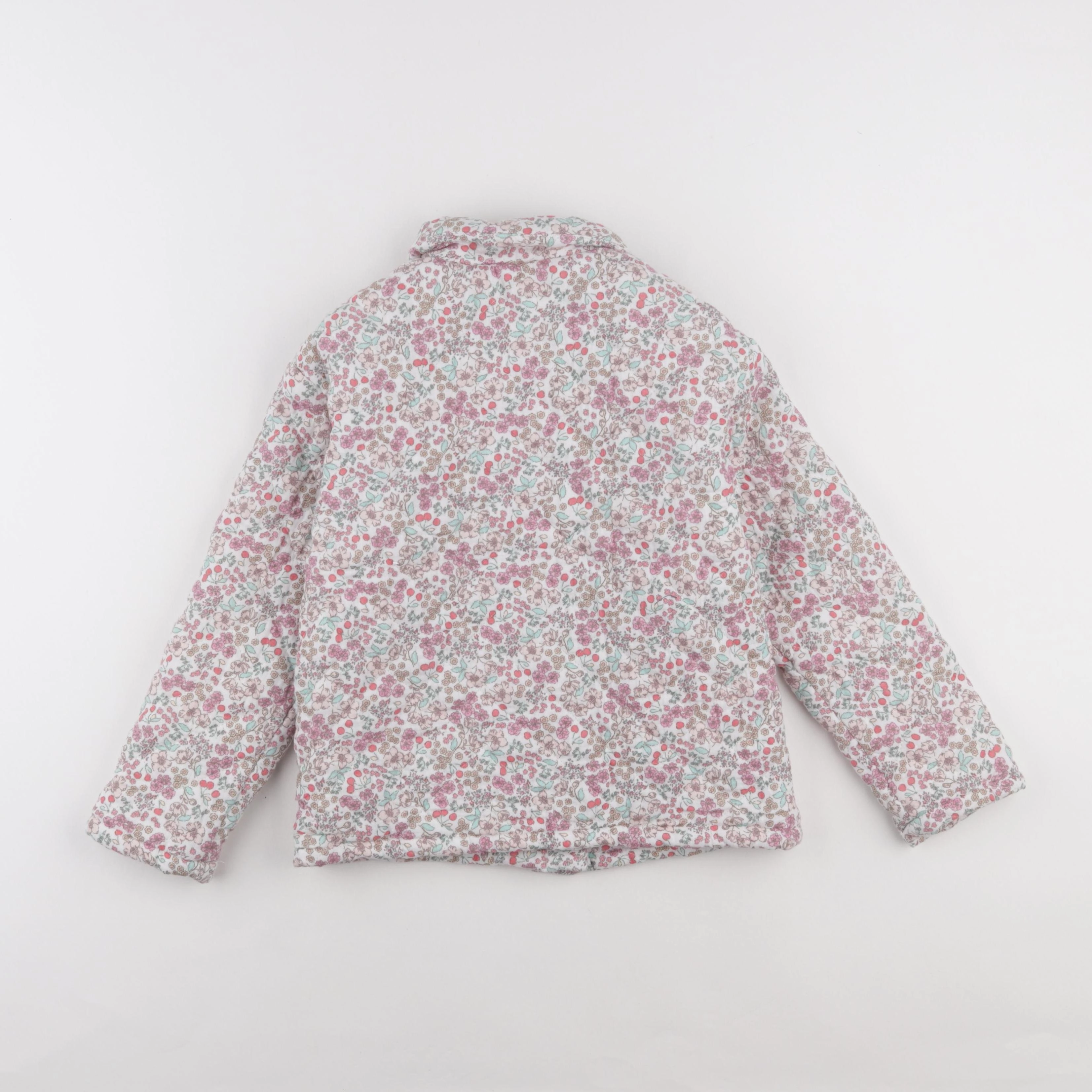 Vertbaudet - veste blanc, rose - 6 ans