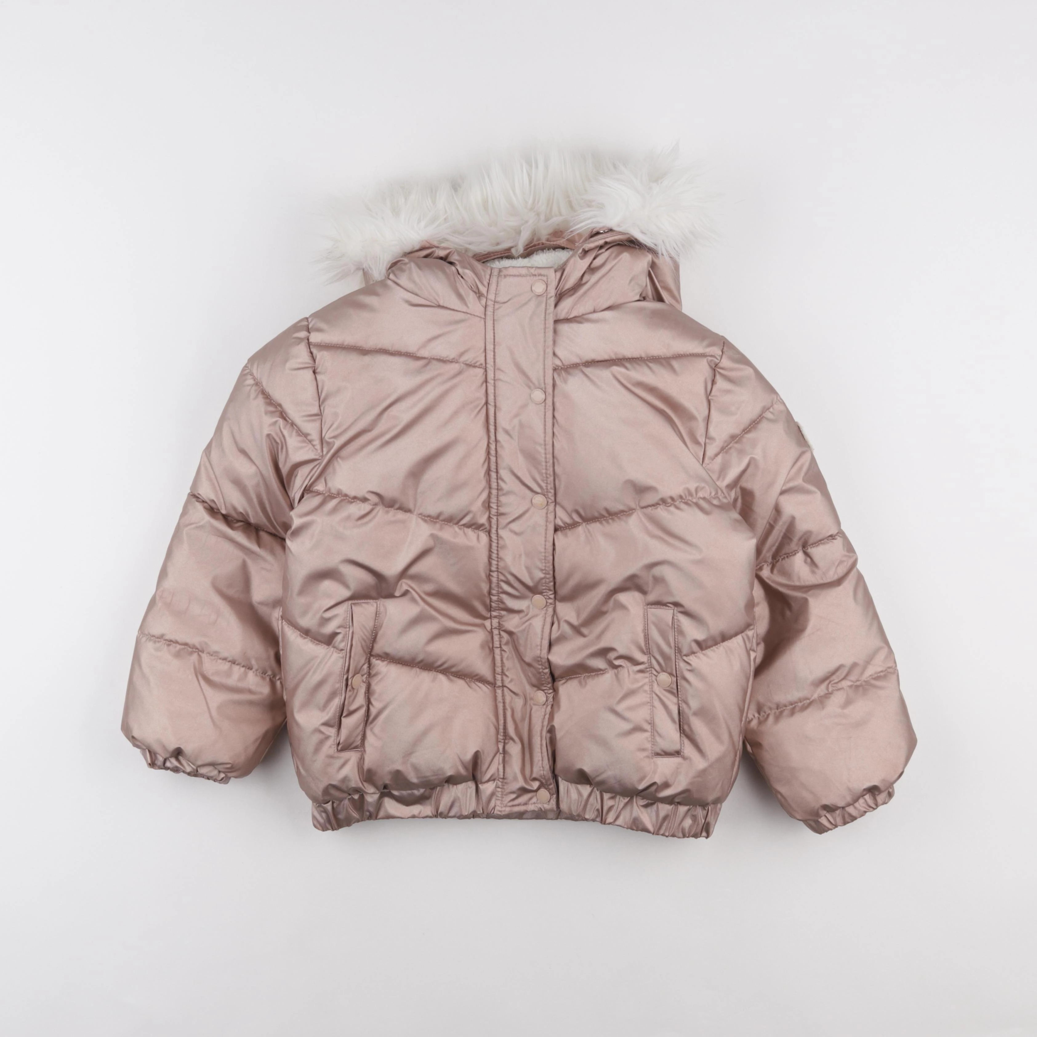 Vertbaudet - doudoune rose - 7 ans