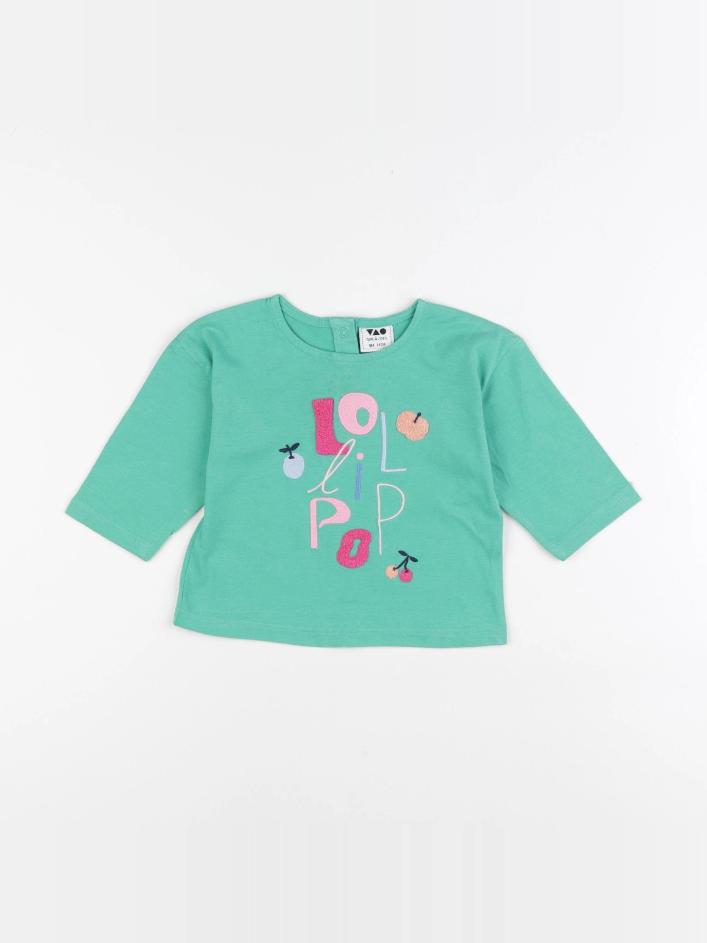 Tape à l'oeil - tee-shirt vert - 9 mois