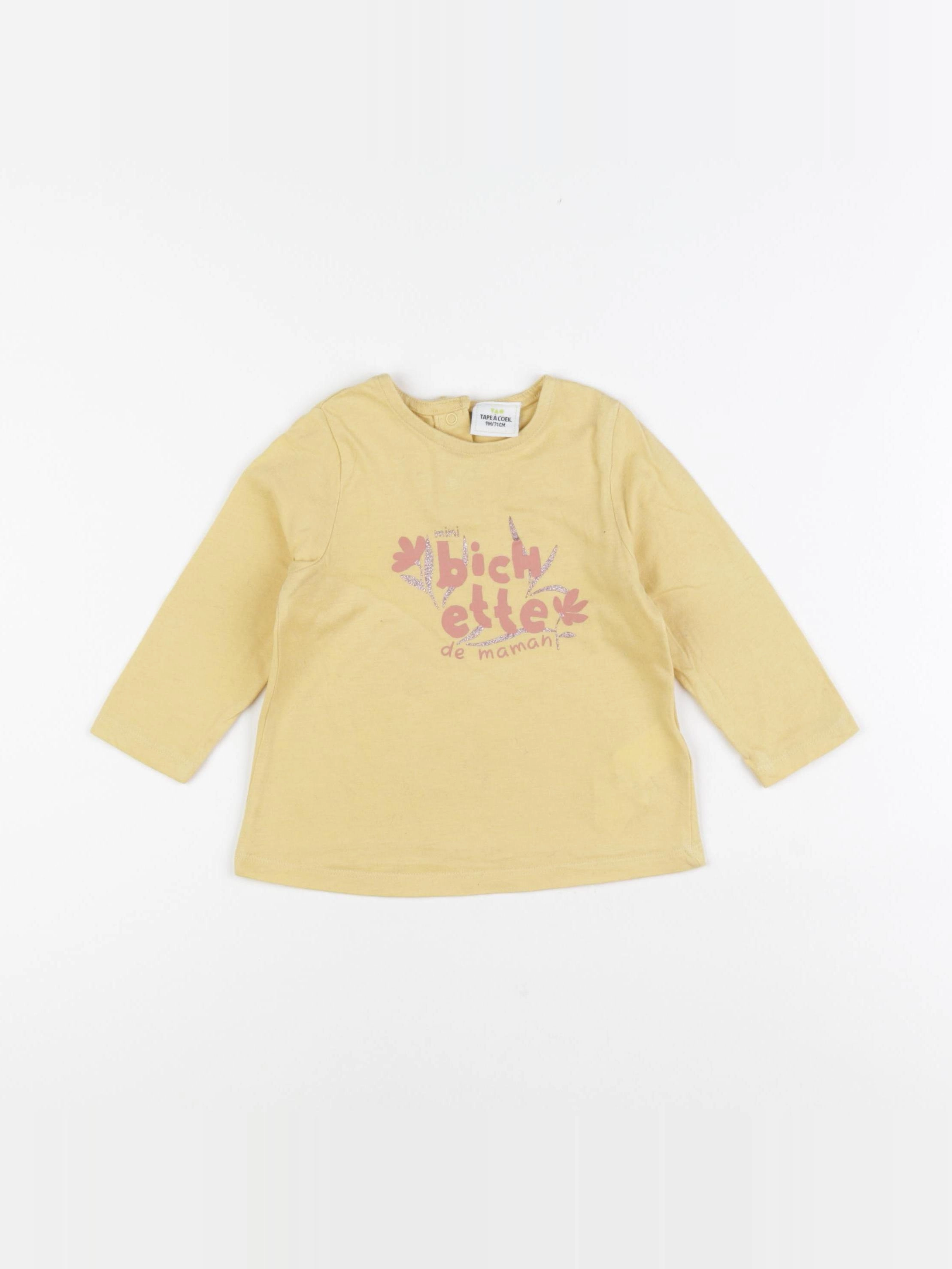 Tape à l'oeil - tee-shirt jaune - 9 mois