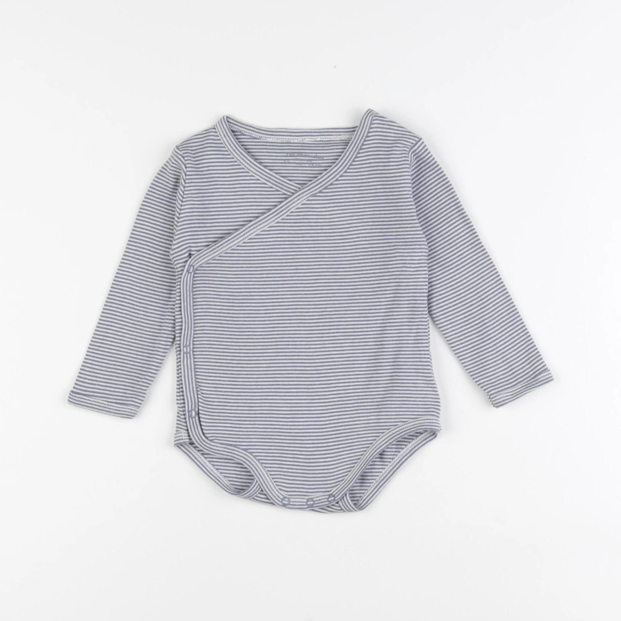 Vertbaudet - body bleu - 12 mois