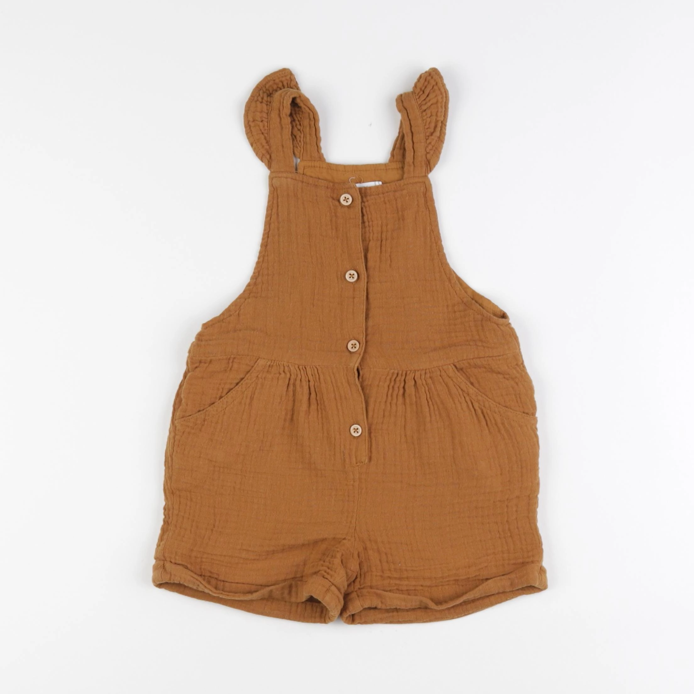 Monoprix - salopette marron - 36 mois