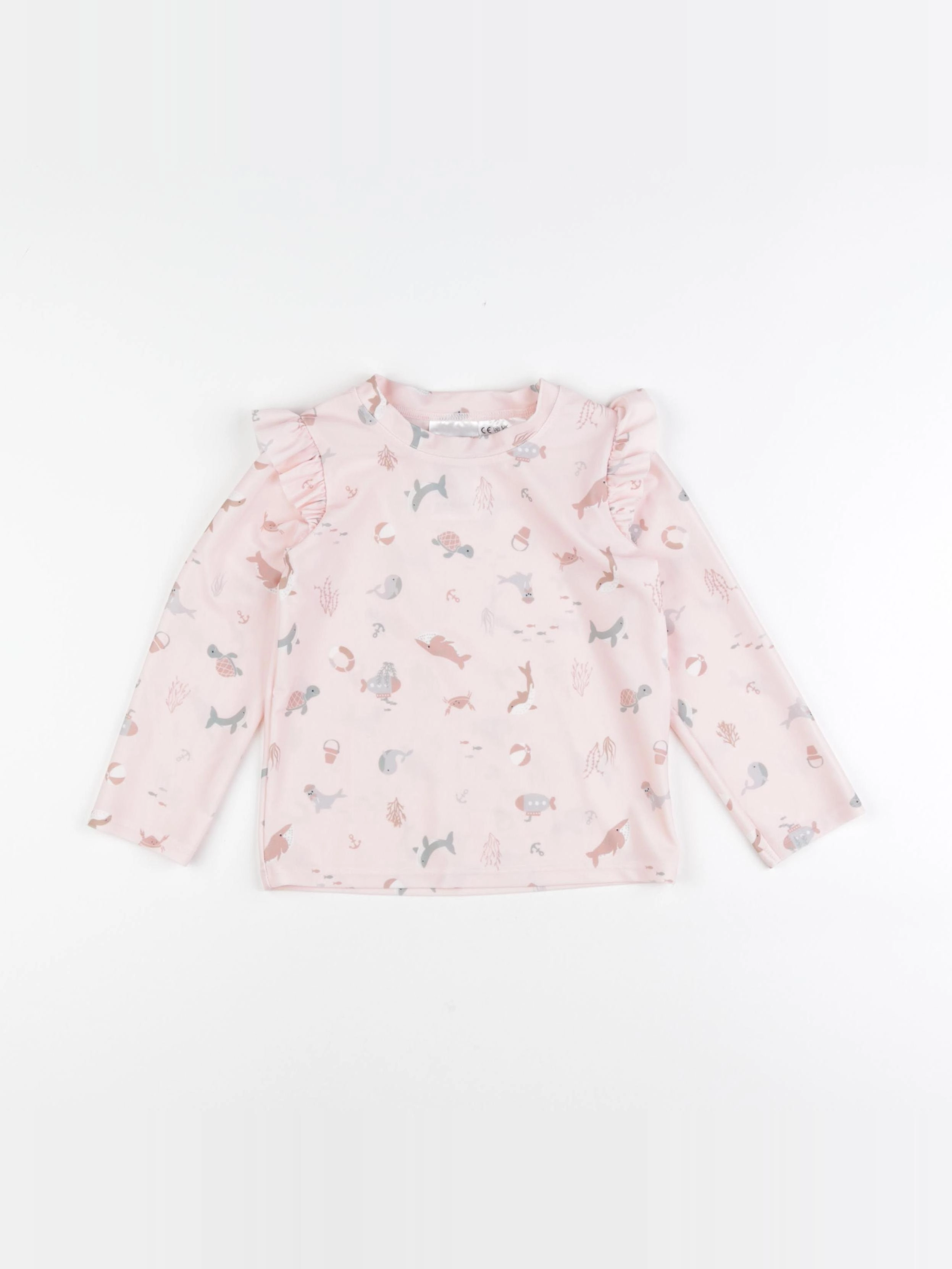 H&M - tee-shirt de bain rose - 12/24 mois