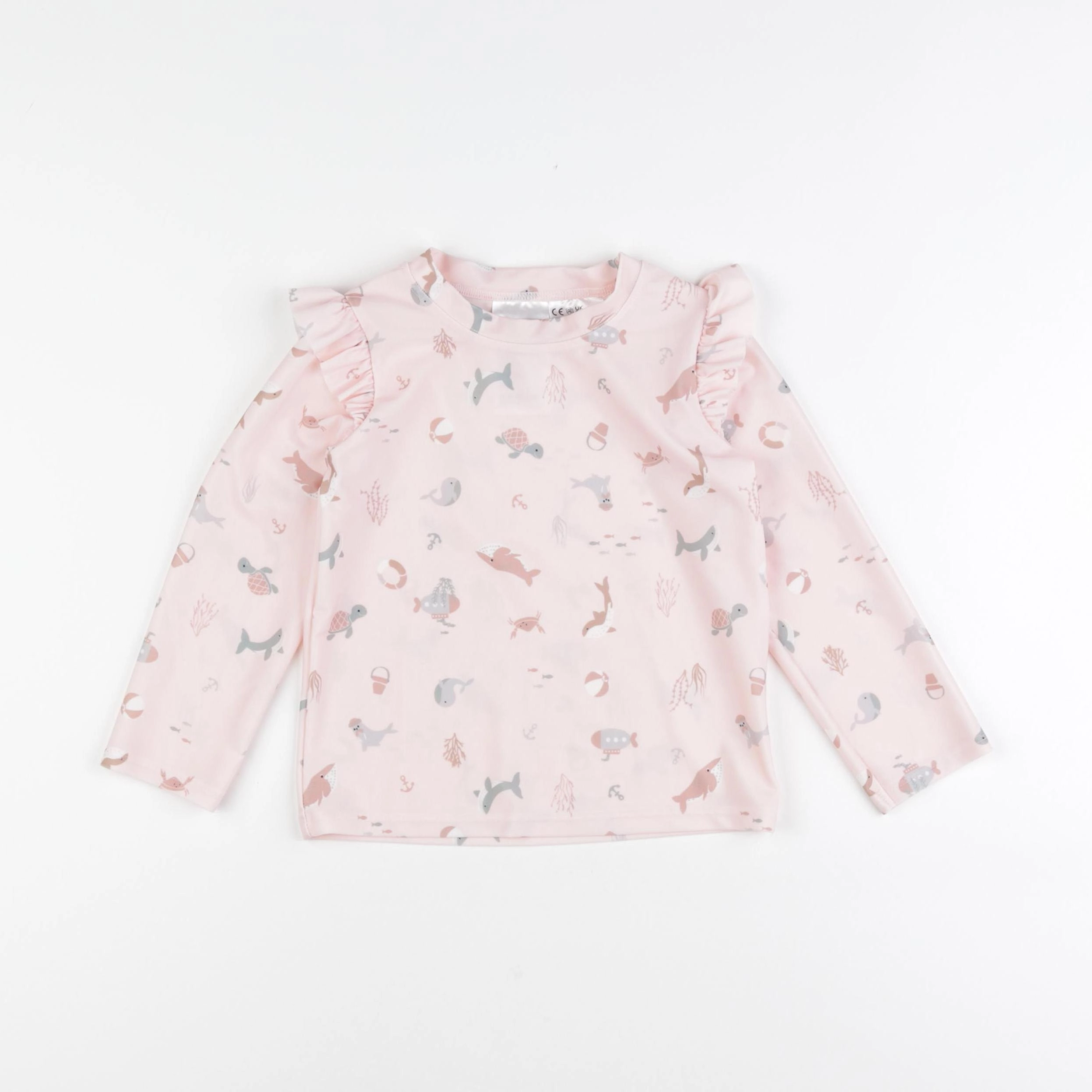 H&M - tee-shirt de bain rose - 12/24 mois