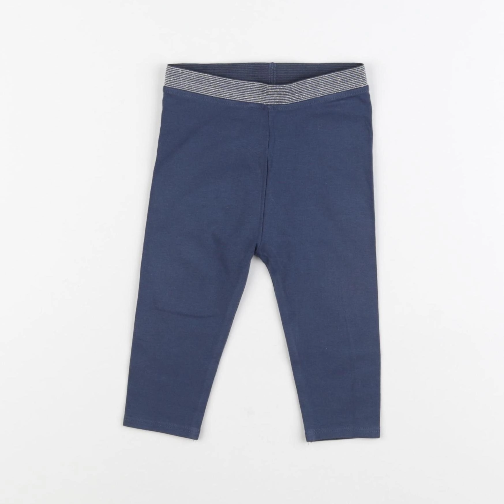 Vertbaudet - legging bleu - 12 mois