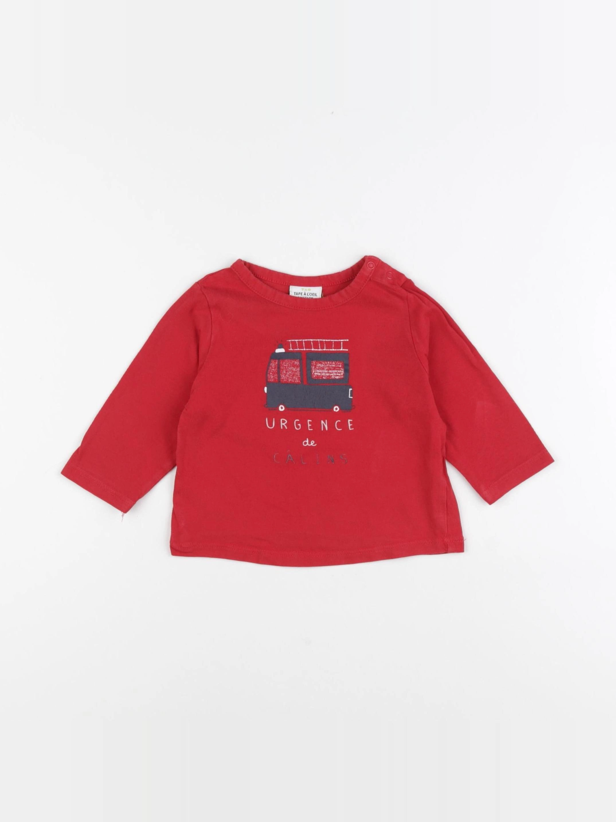 Tape à l'oeil - tee-shirt rouge - 9 mois