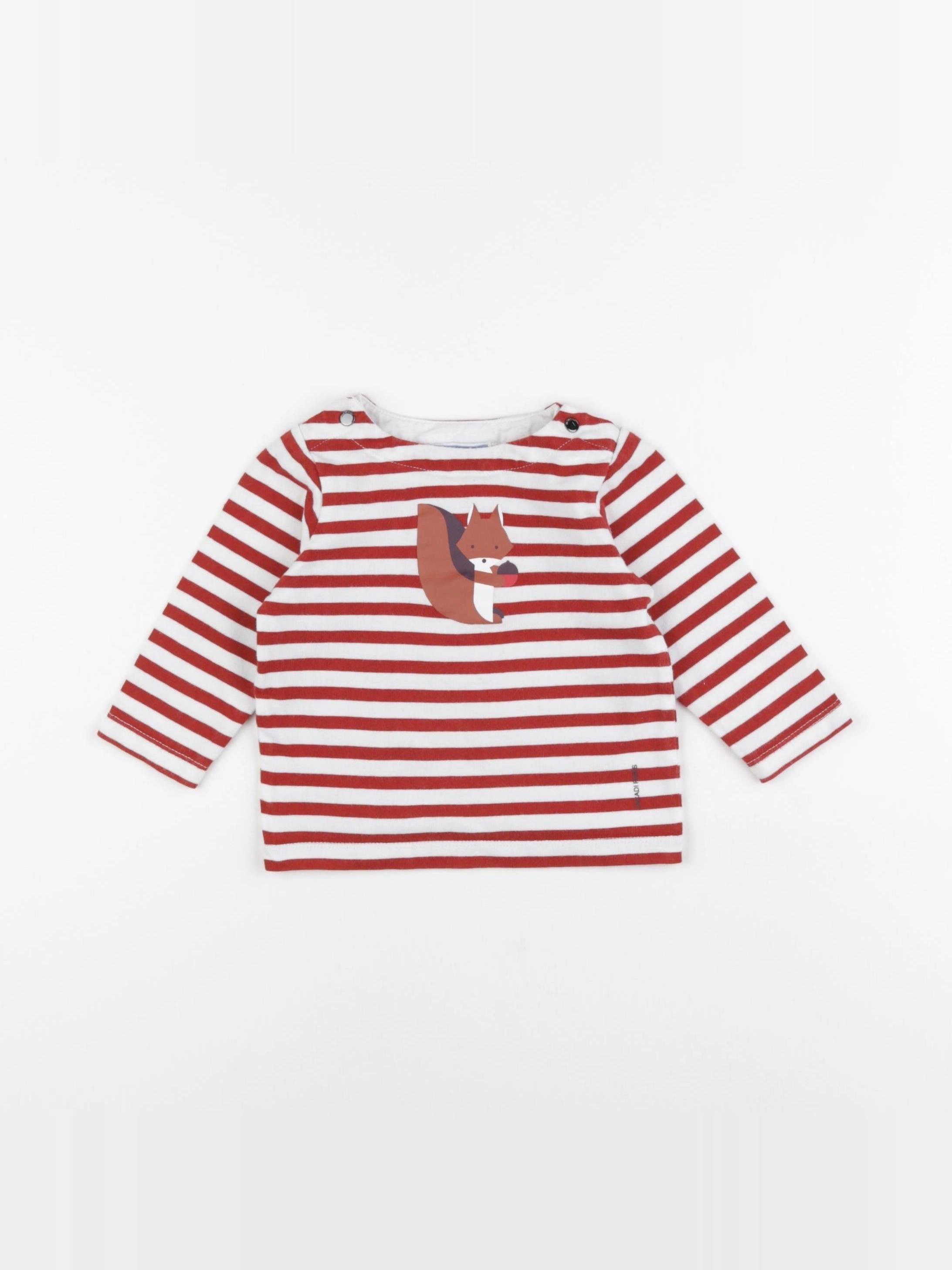 Jacadi - tee-shirt marron - 12 mois