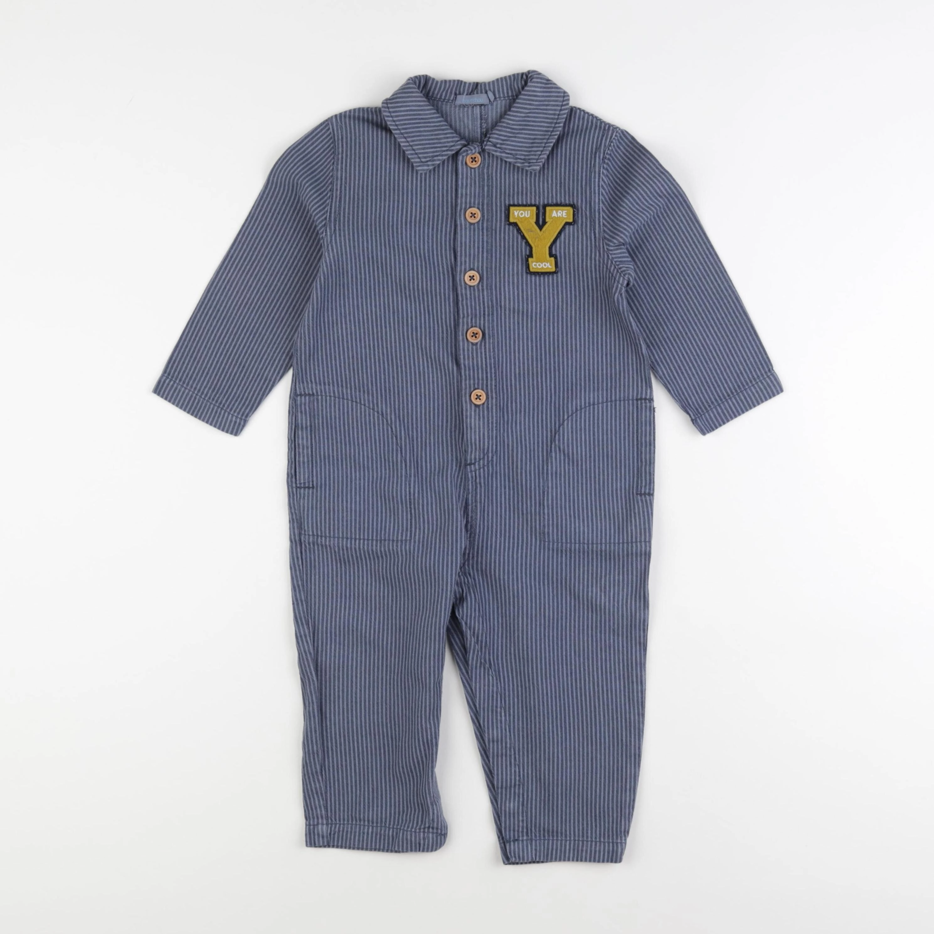 Boutchou - combinaison bleu - 18 mois