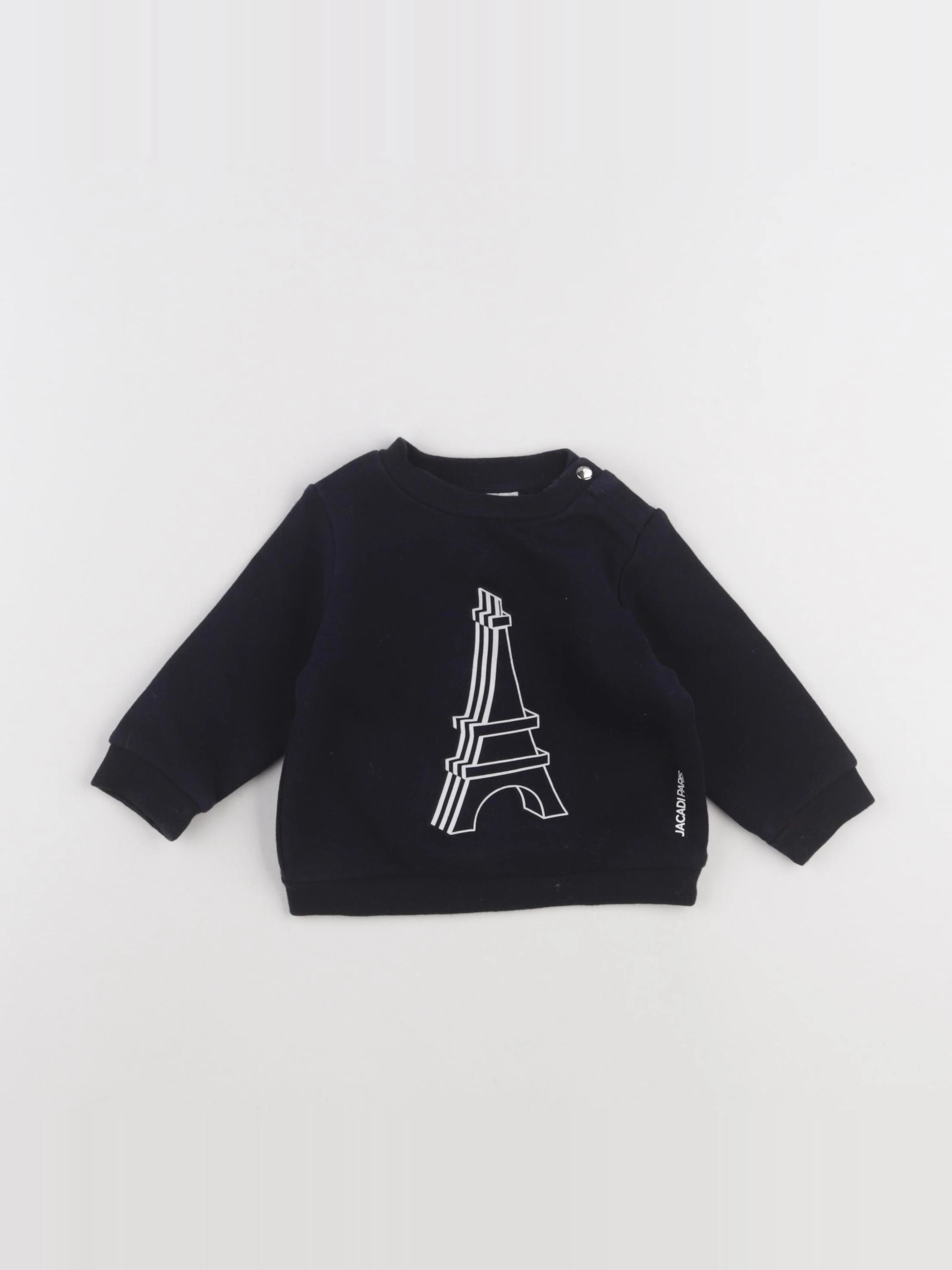 Jacadi - sweat noir - 6 mois