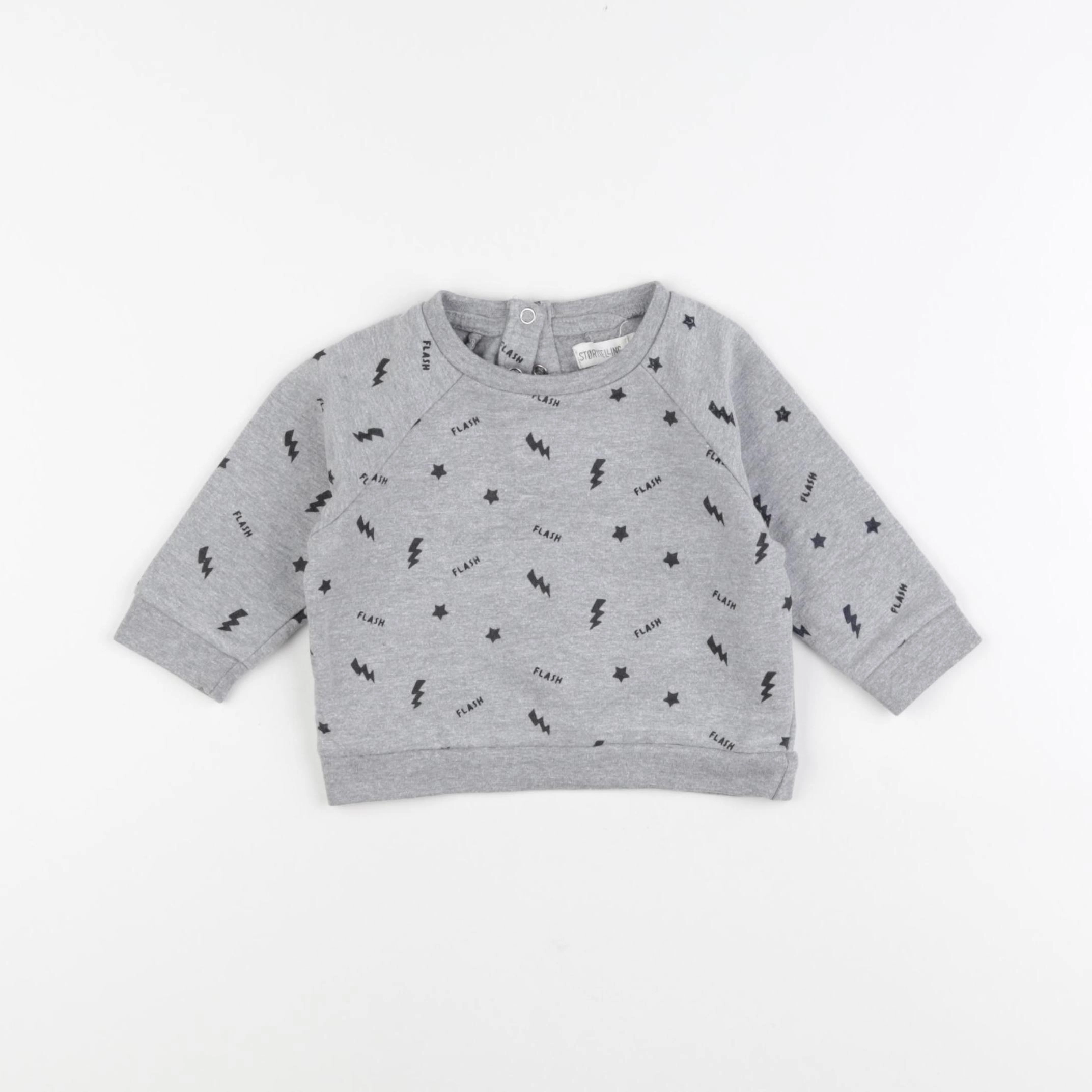 Storytelling - sweat gris - 6 mois