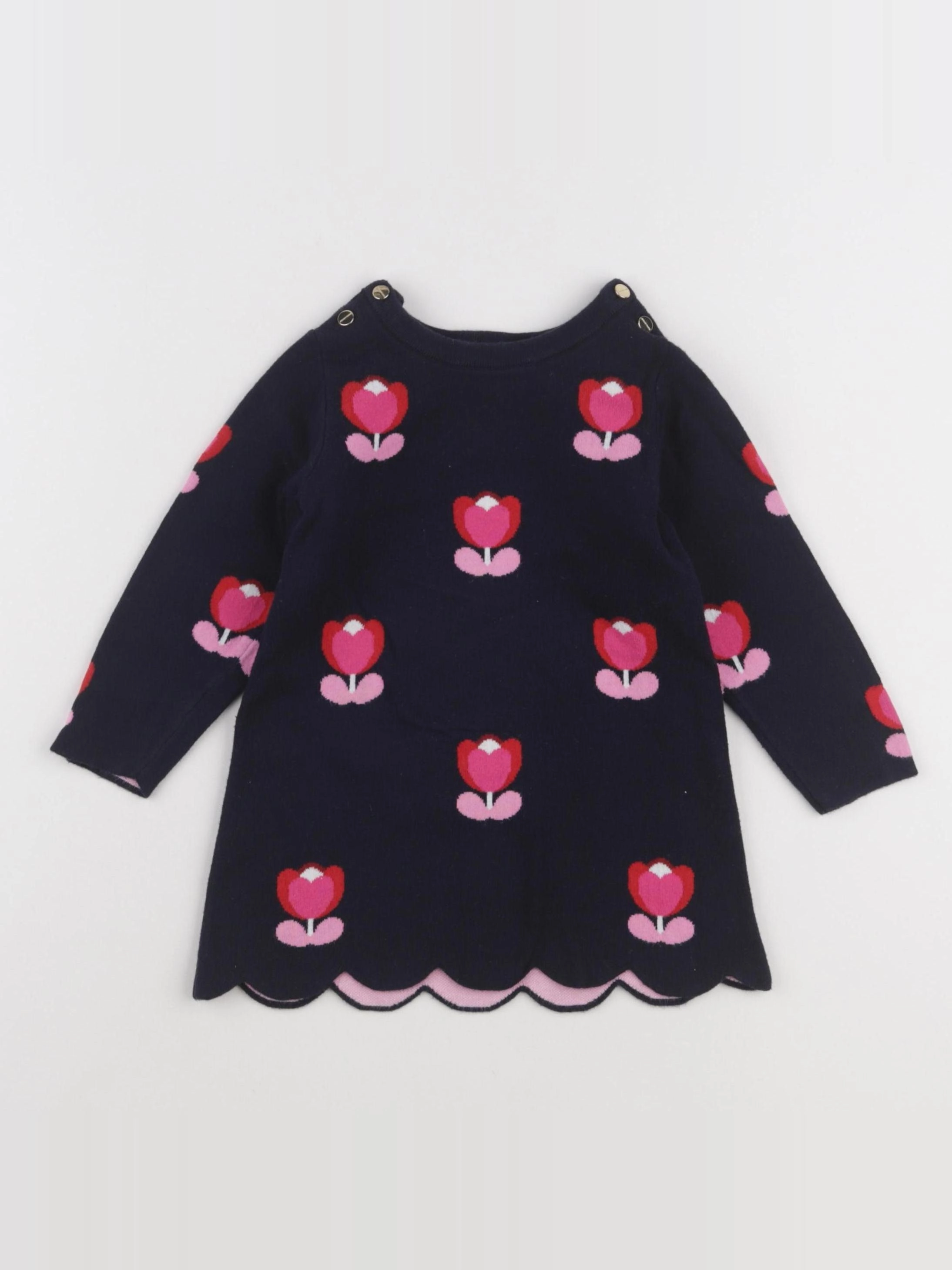 Jacadi - robe bleu, rose - 18 mois