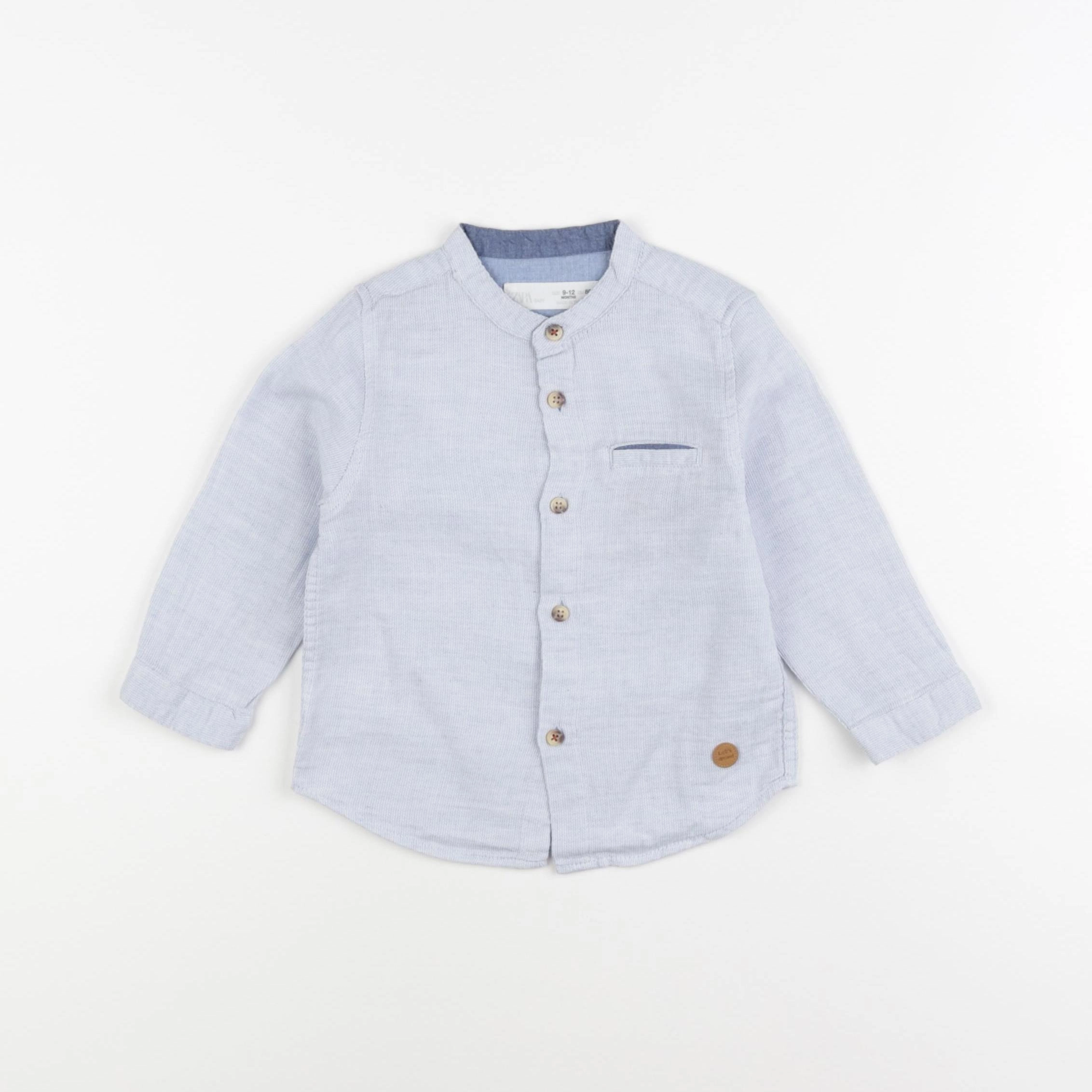 Zara - chemise bleu - 9/12 mois
