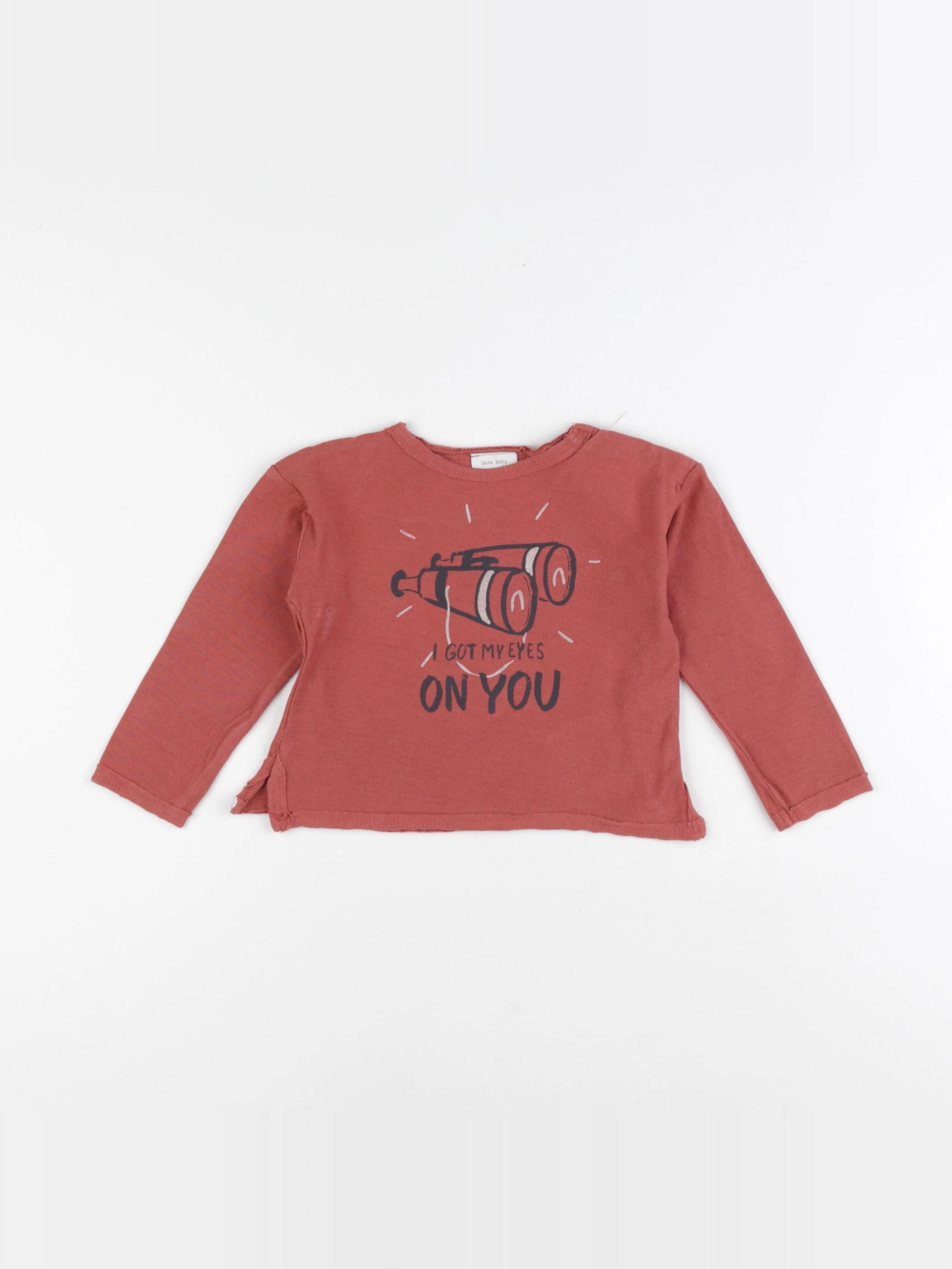 Zara - tee-shirt rouge - 3/6 mois