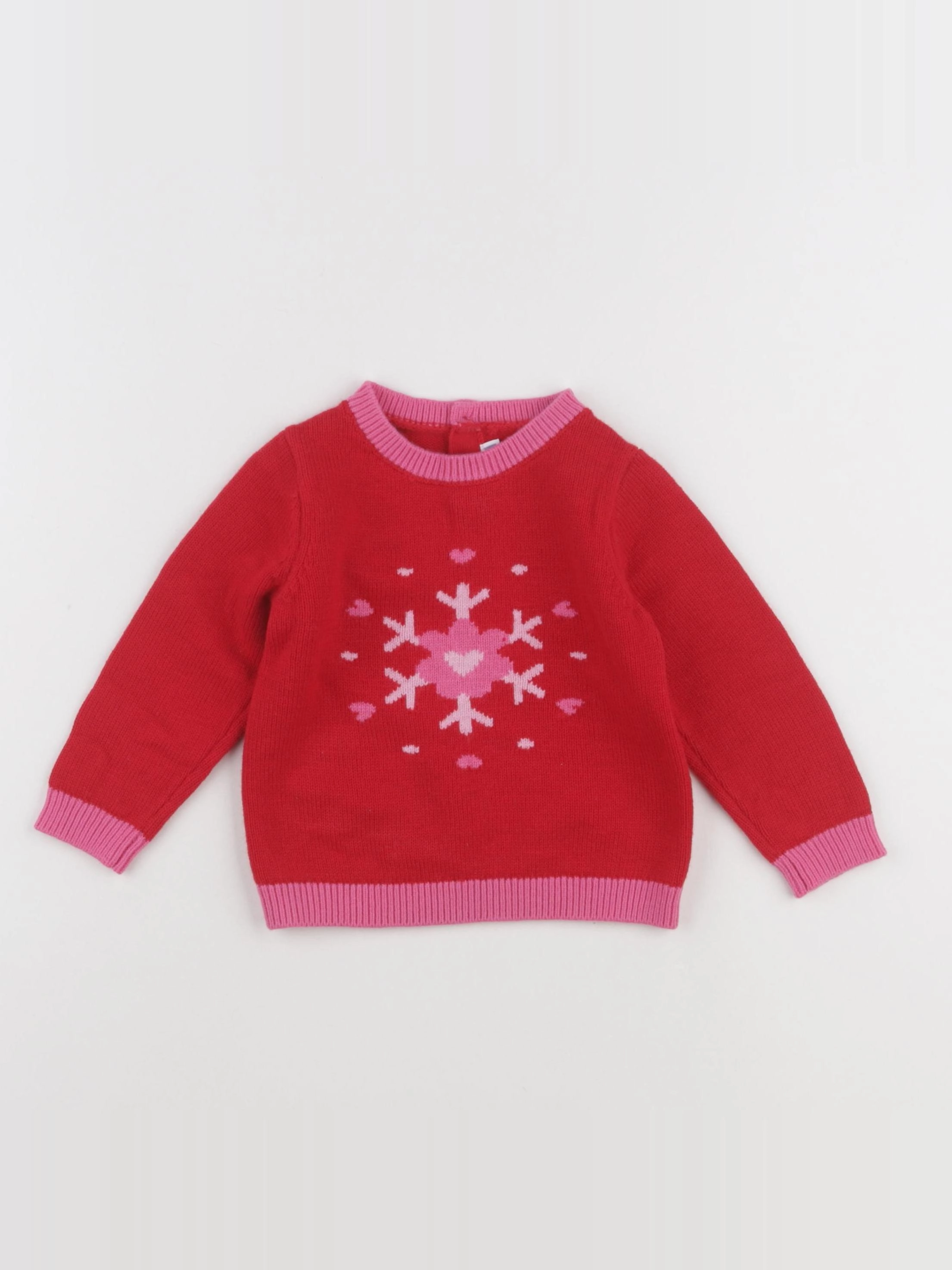 Jacadi - pull rouge - 18 mois
