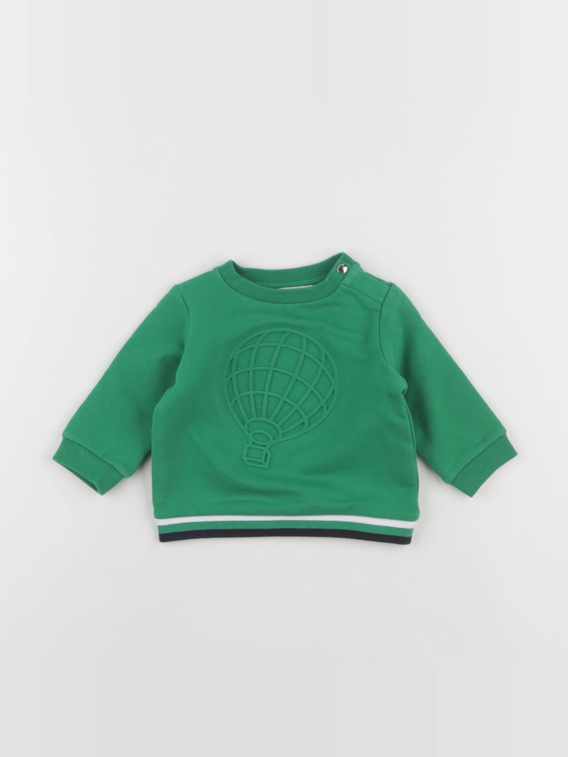 Jacadi - sweat vert - 6 mois