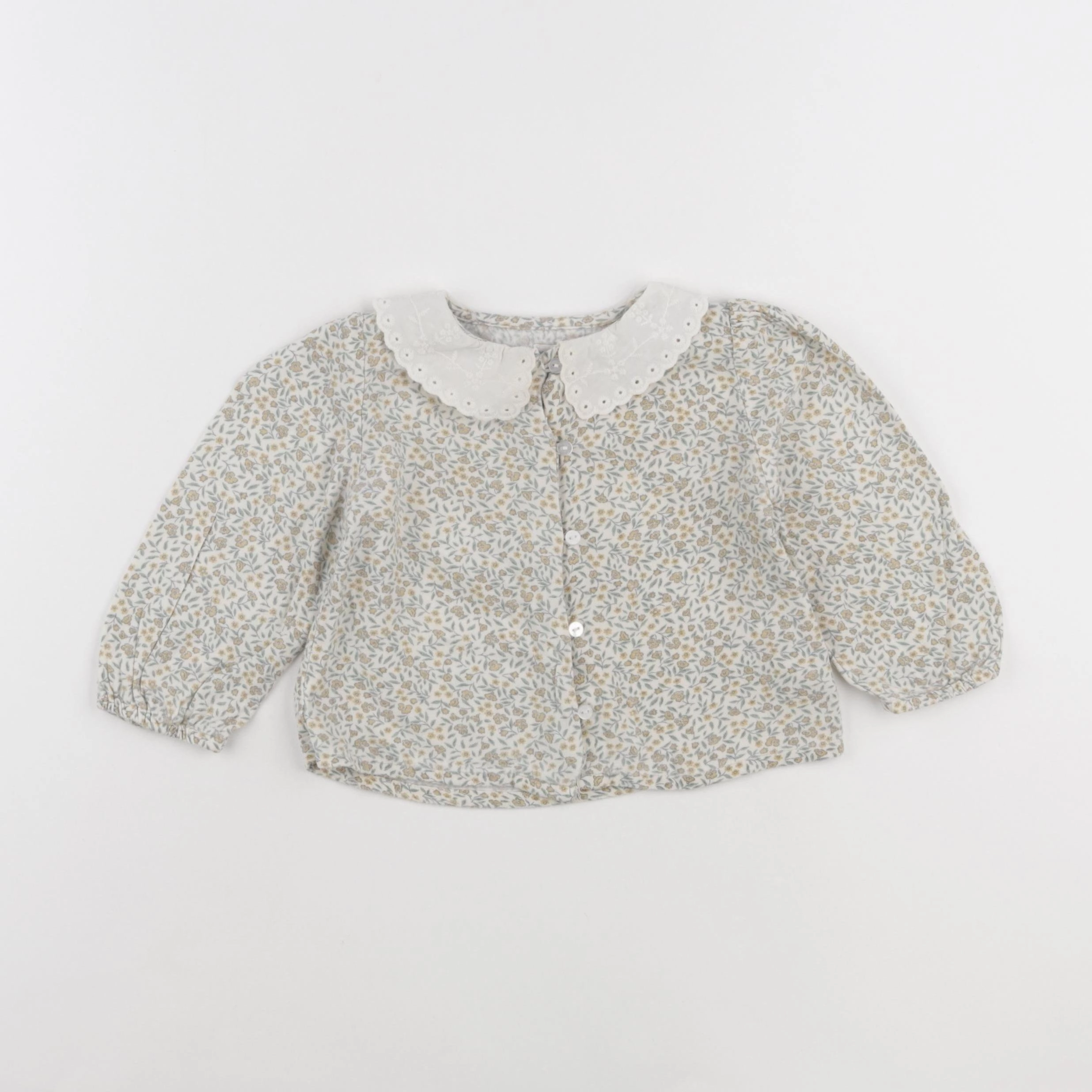Vertbaudet - blouse beige - 12 mois
