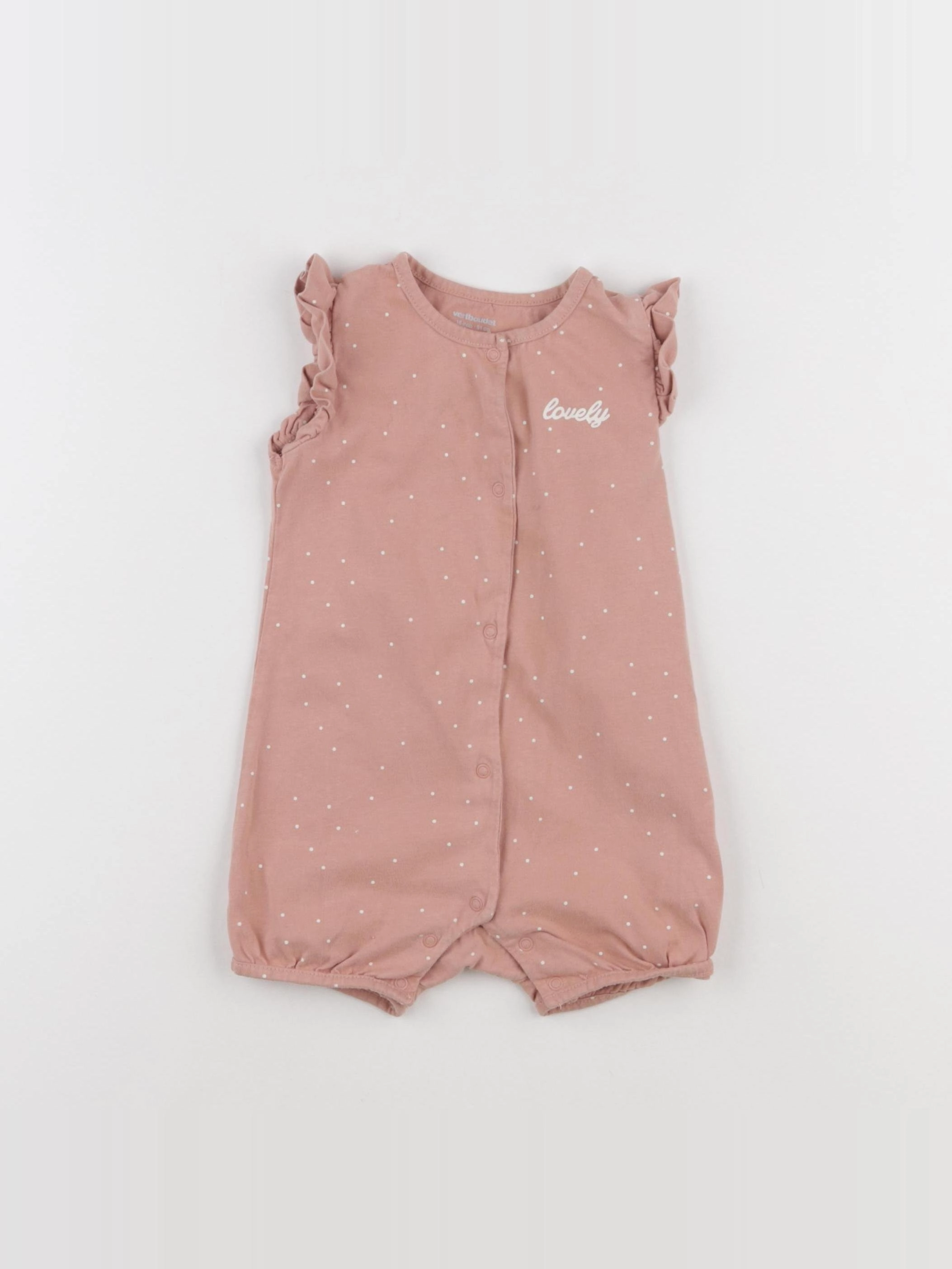 Vertbaudet - pyjama coton rose - 18 mois
