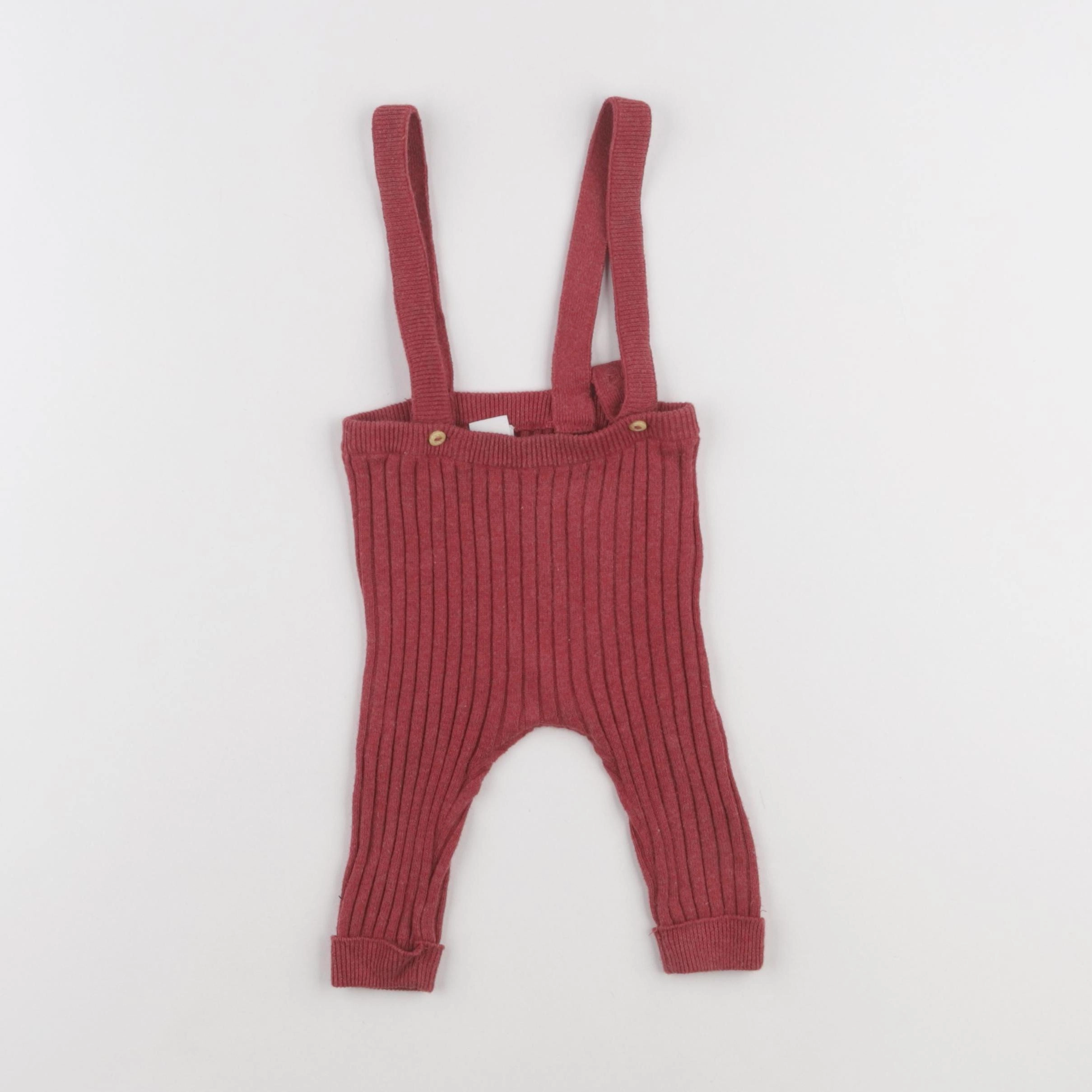 H&M - legging rouge - 3/6 mois