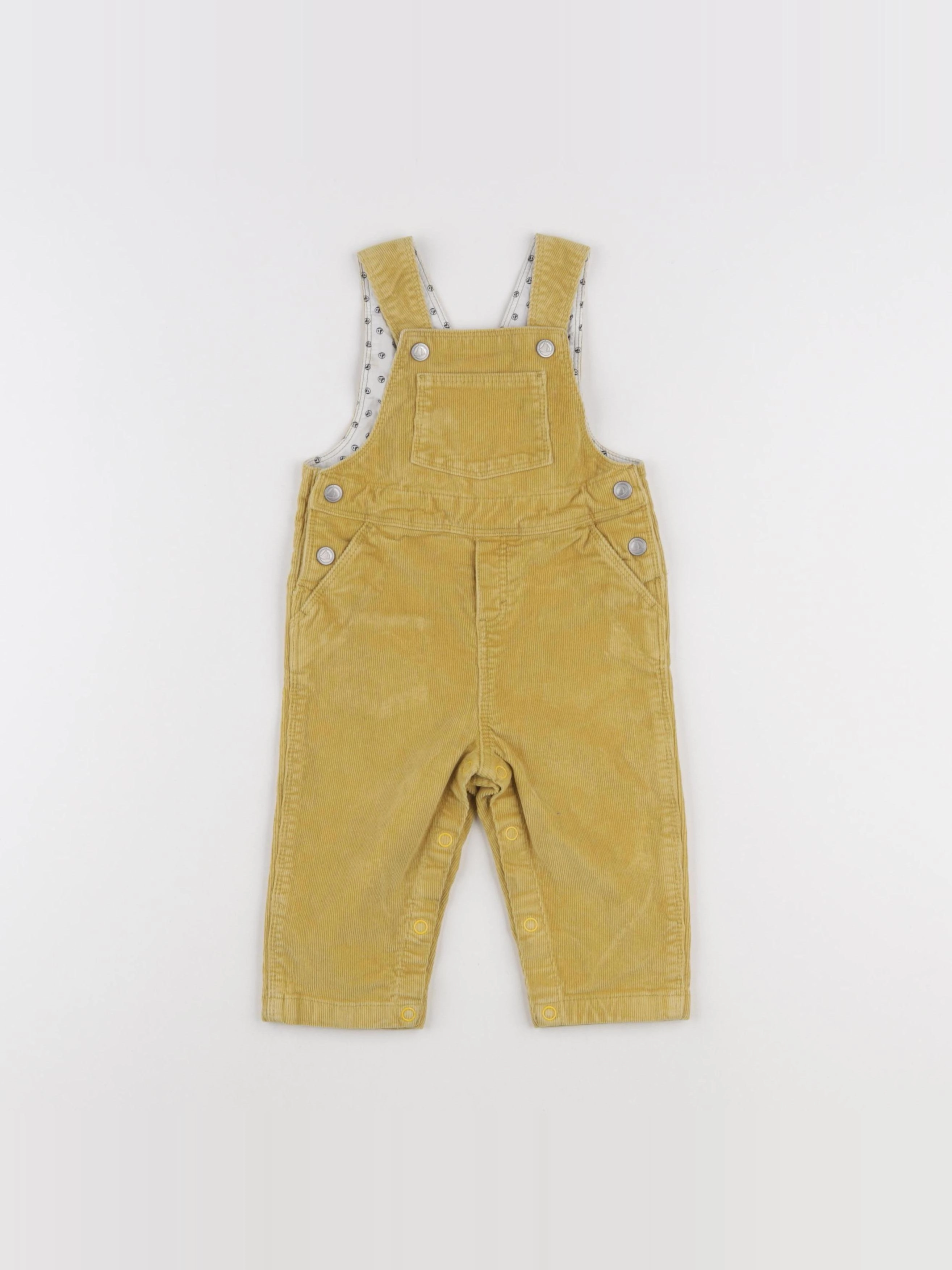 Petit Bateau - salopette jaune - 6 mois