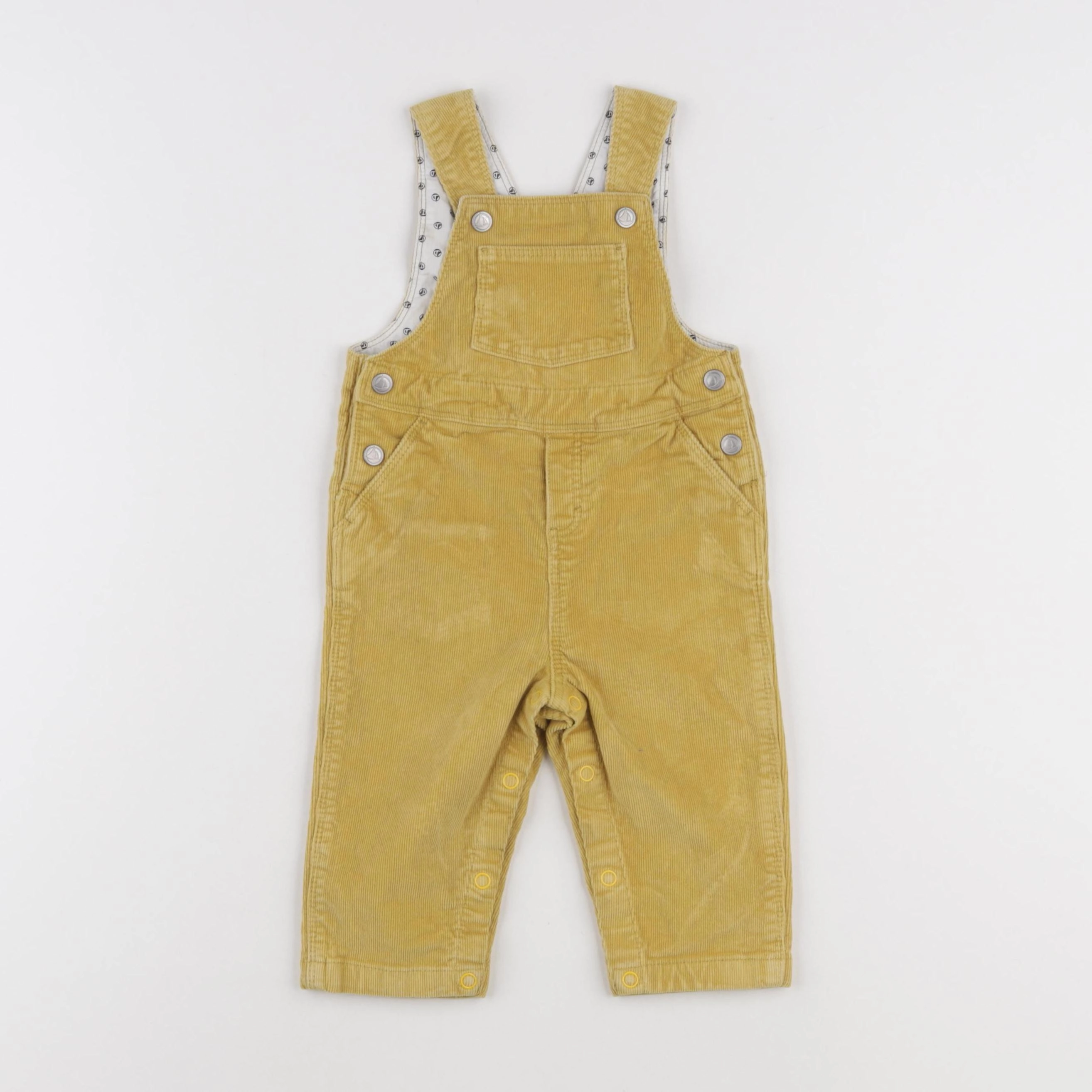 Petit Bateau - salopette jaune - 6 mois